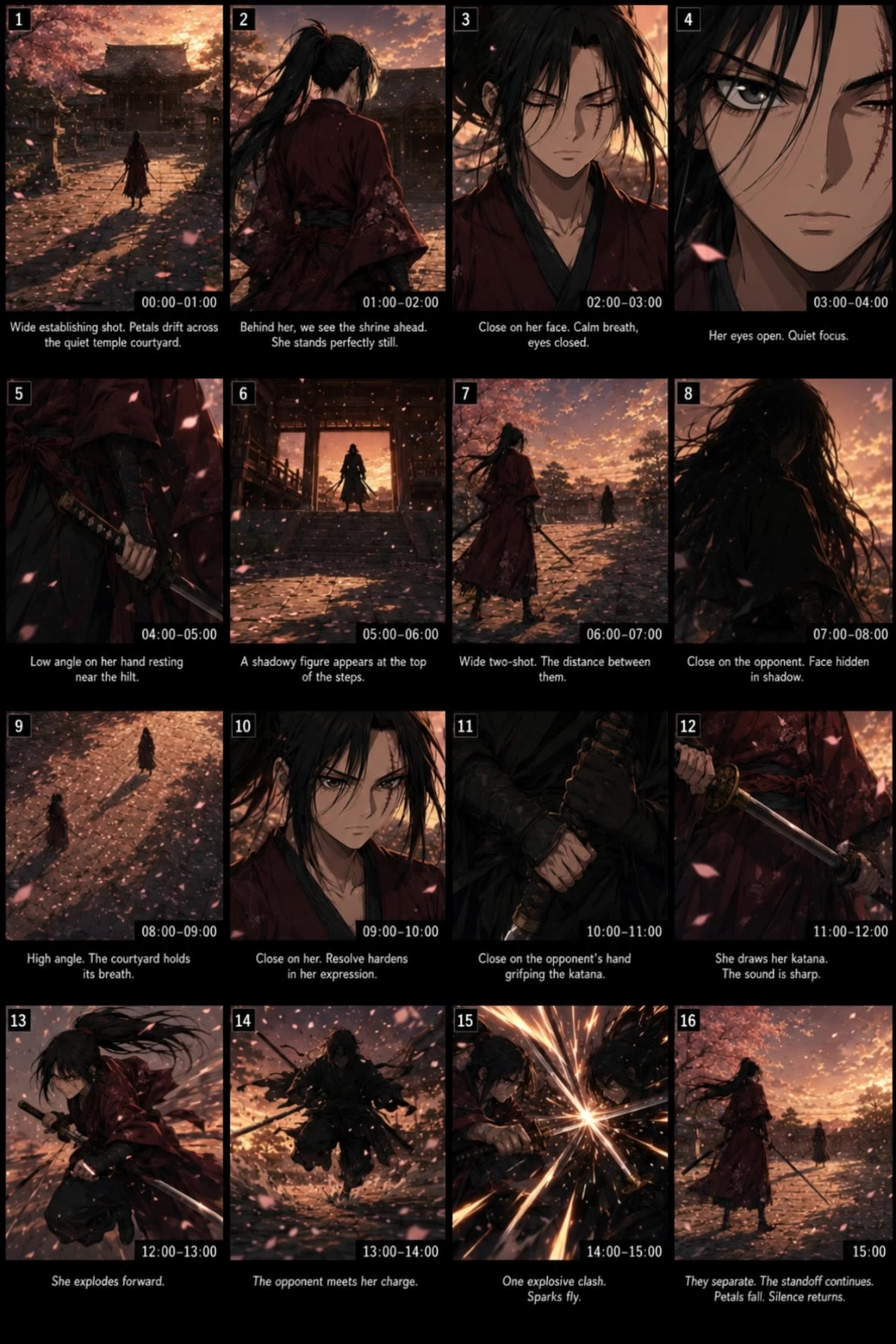 Kling AI work 317087724525321 - storyboard examples AI video