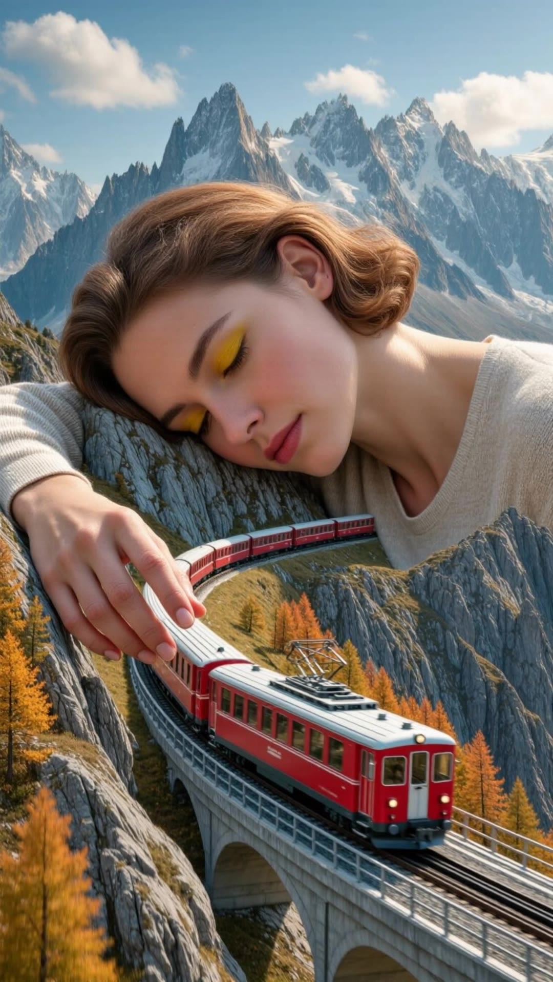Kling AI work 296651647500153 - train scene AI video