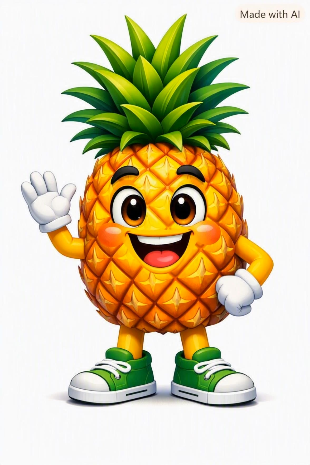 Cute Pineapple - disney character generator AI video