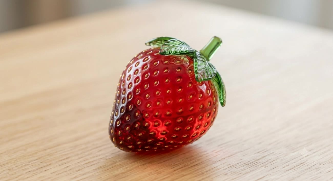 Strawberry slices - blonde hair with strawberry highlights AI video