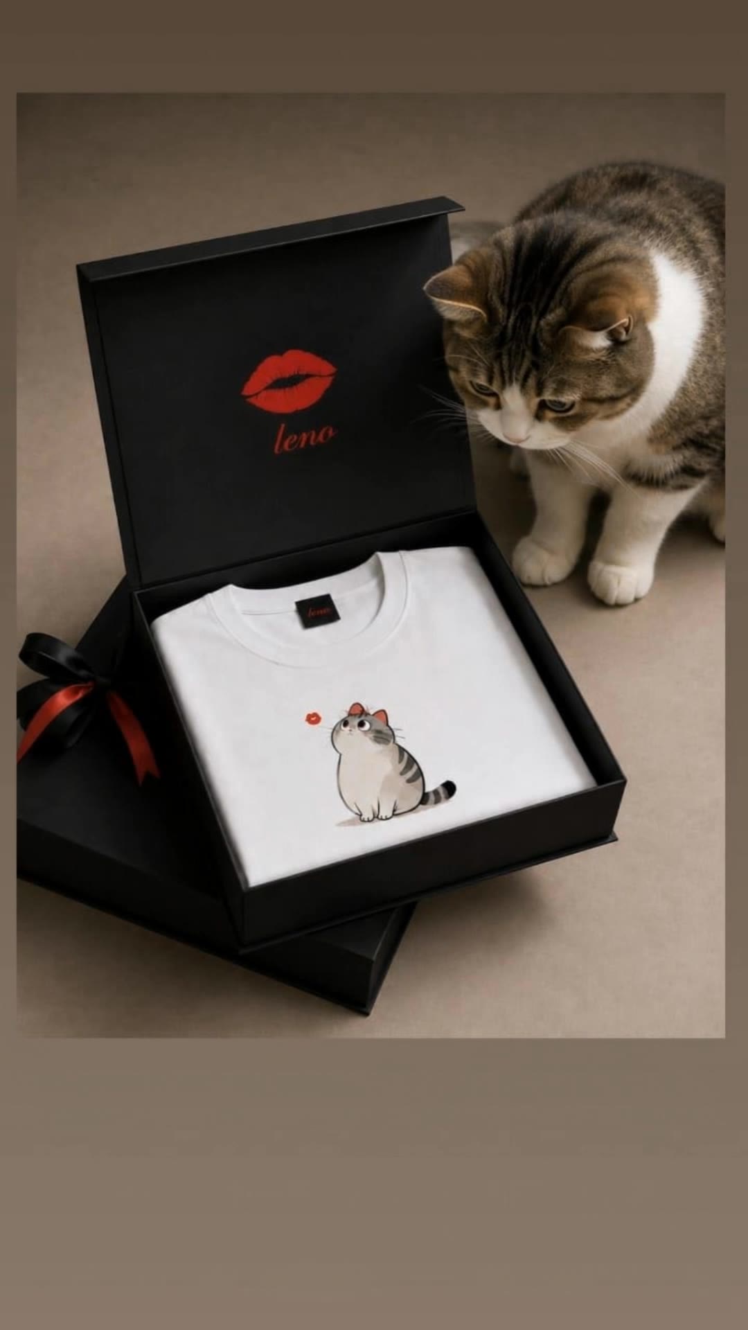 Leno wears. - gif cartoon kiss AI video