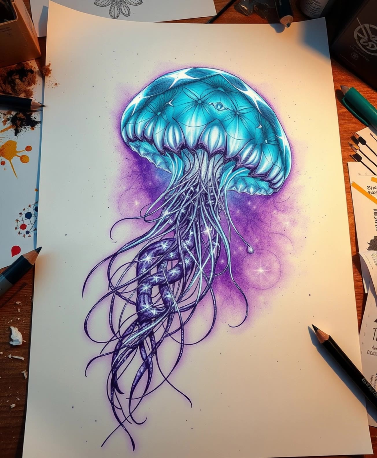 The magic Jellyfish - jellyfish shot AI video