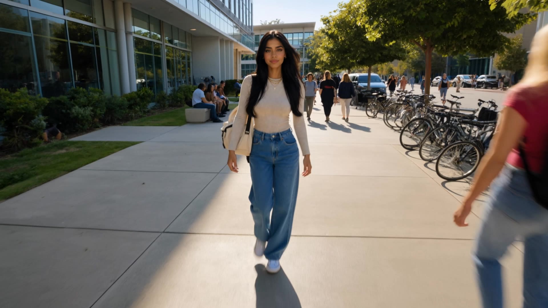 School - candid shots photography AI video