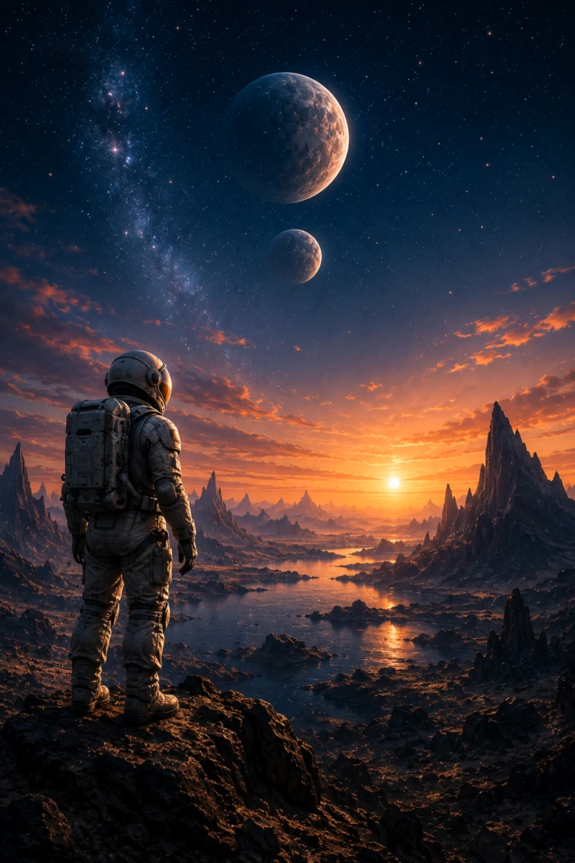 Kling AI work 318746152501304 - animated astronaut AI video