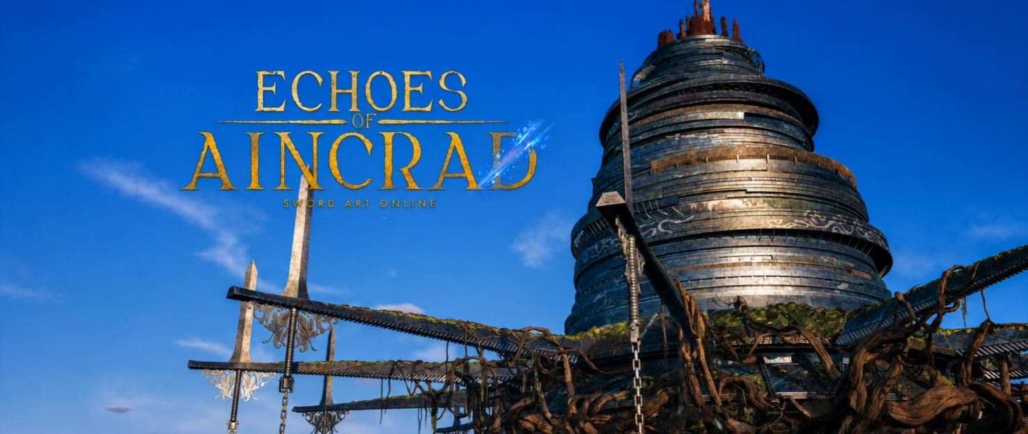 ECHOES OF AINCRAD (SAO) - building desktop wallpaper AI video