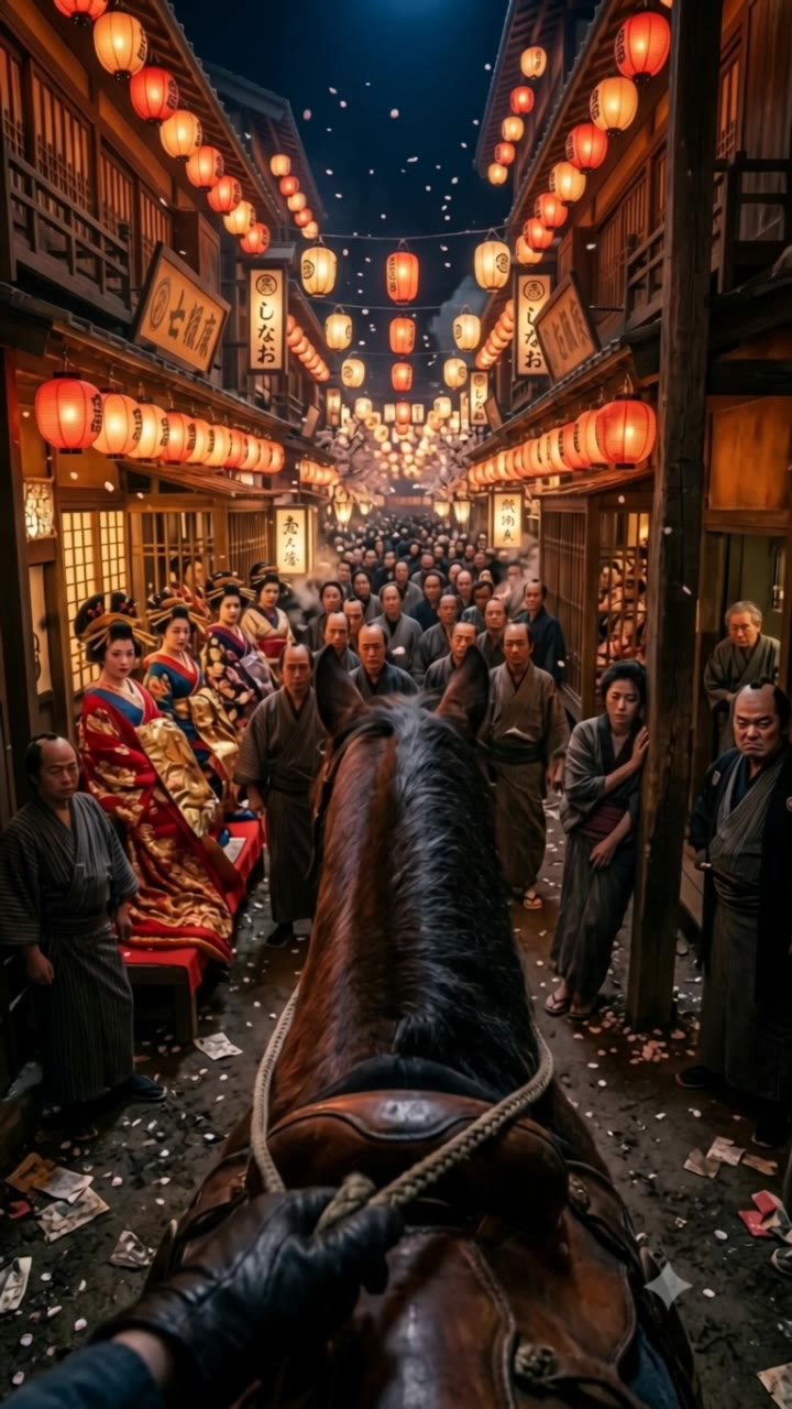 POv shot from the back of horse - pov AI video