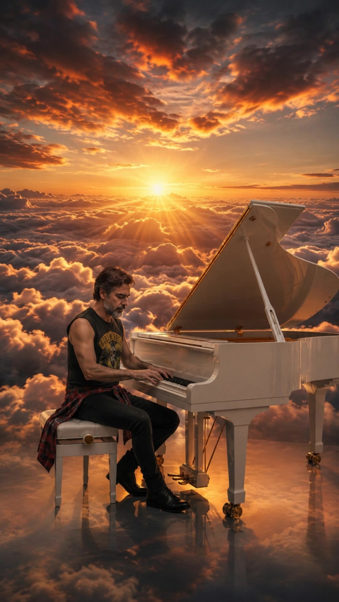 Kling AI work 312657535618063 - run away piano AI video