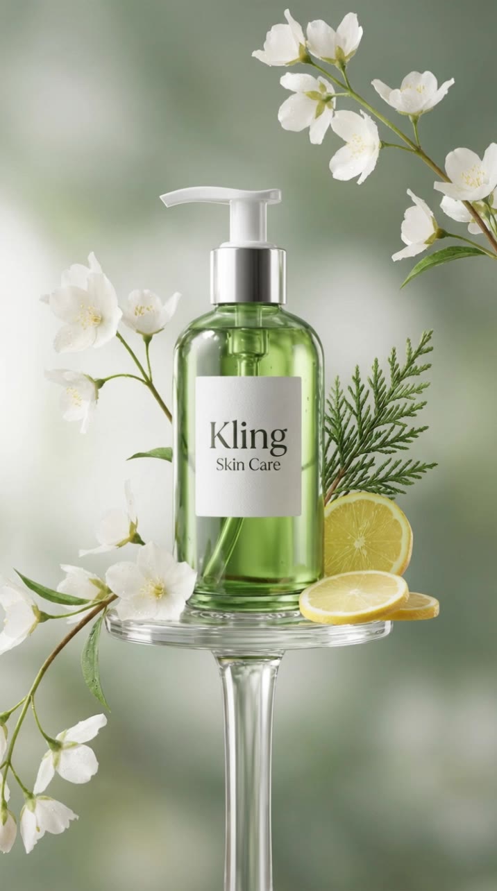 Skin care Kling xD - kling 1.6 бесплатно AI video