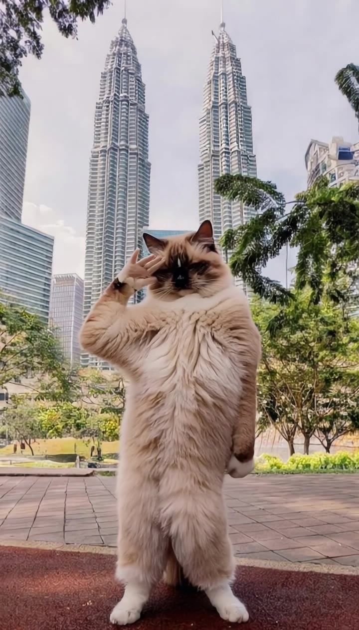Cat Trend - cat dance wallpaper AI video