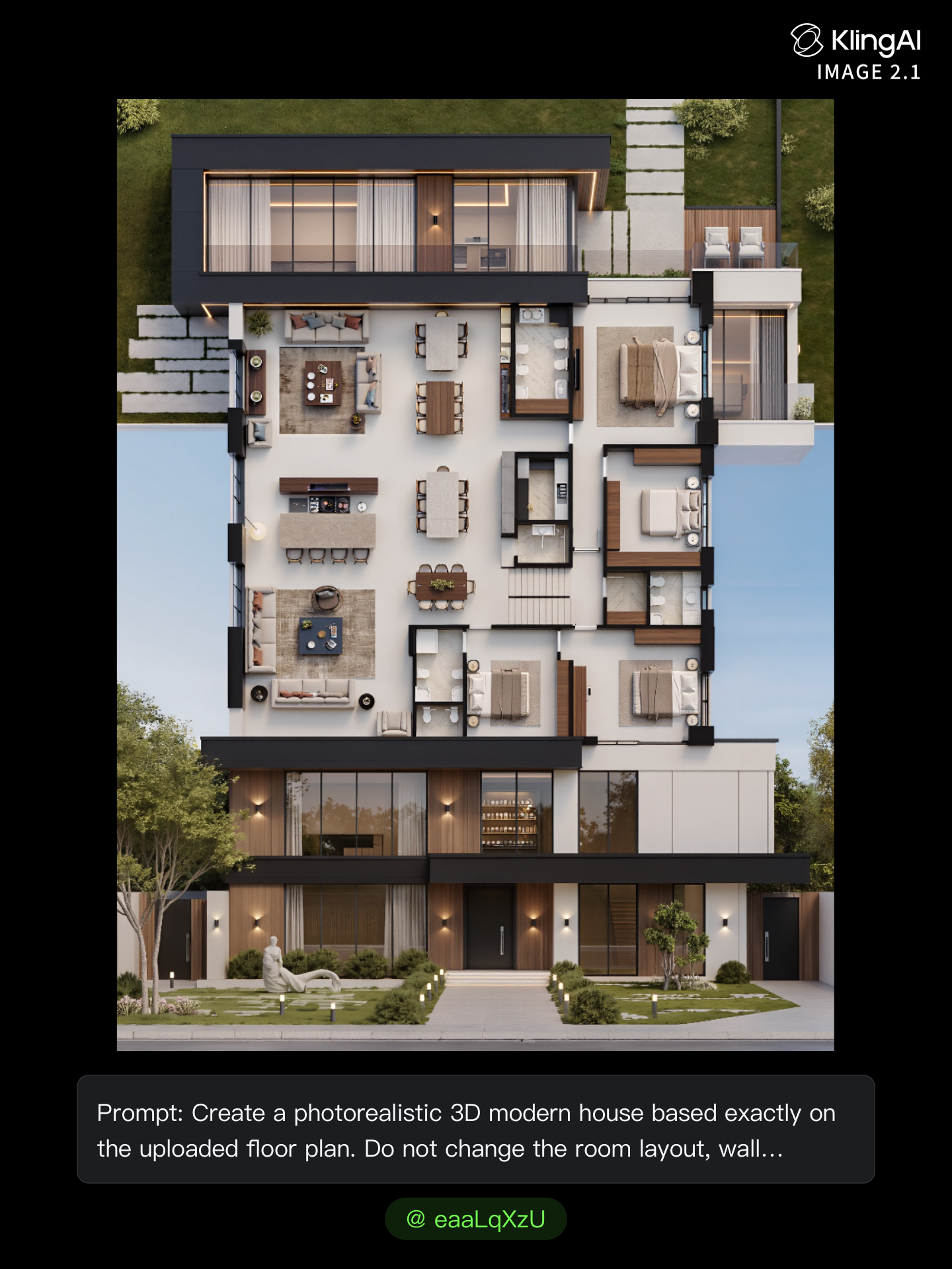 Kling AI work 319388635525638 - AI Floor Plan Generator AI image