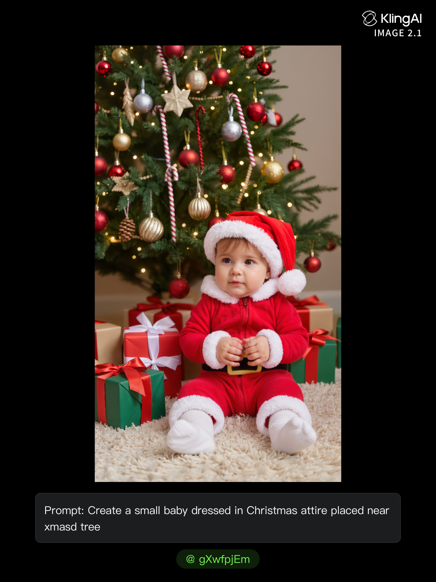 Kling AI work 298630649507297 - create your own christmas card AI image