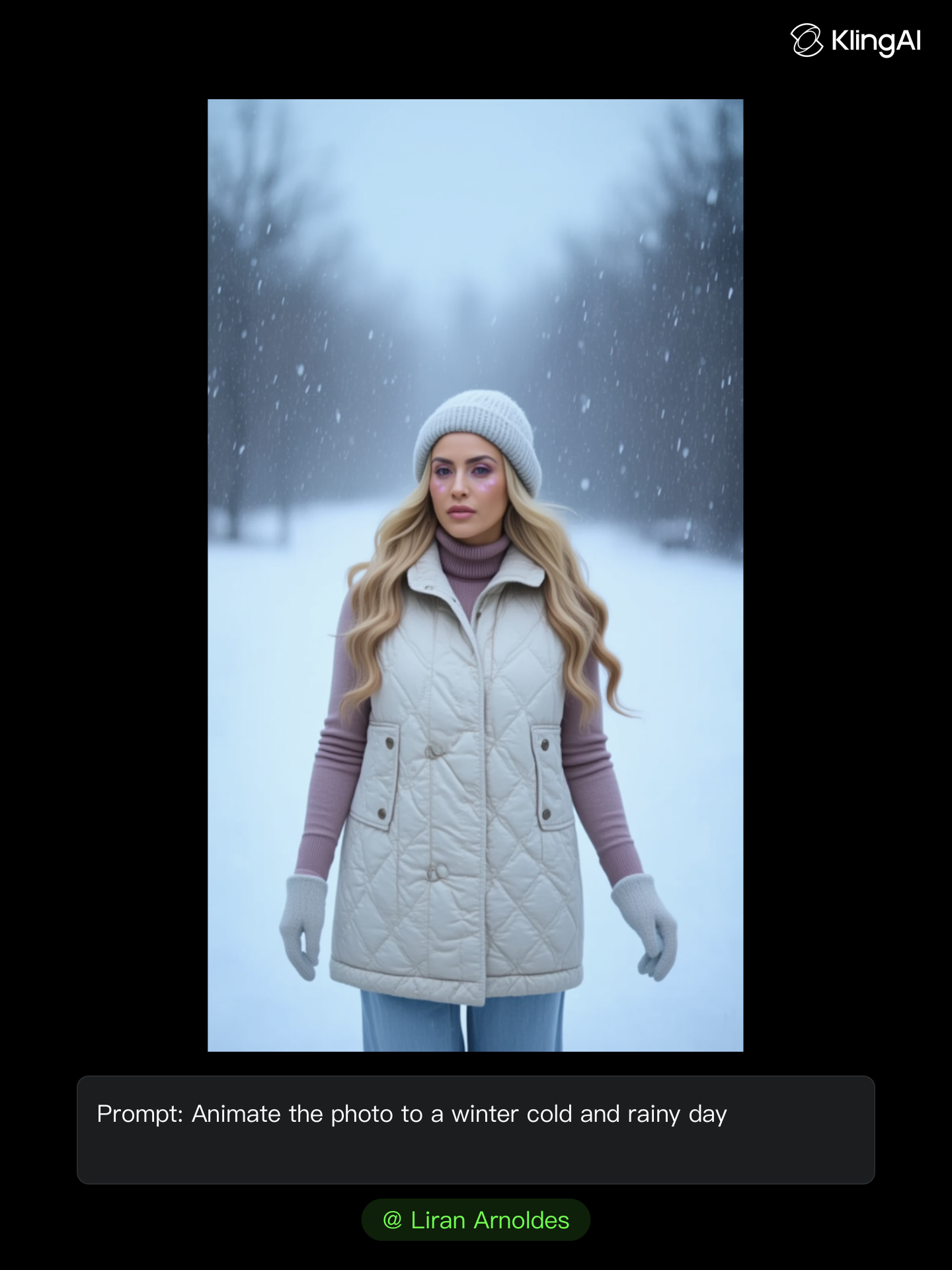 Kling AI work 299277437658462 - animate photo AI image