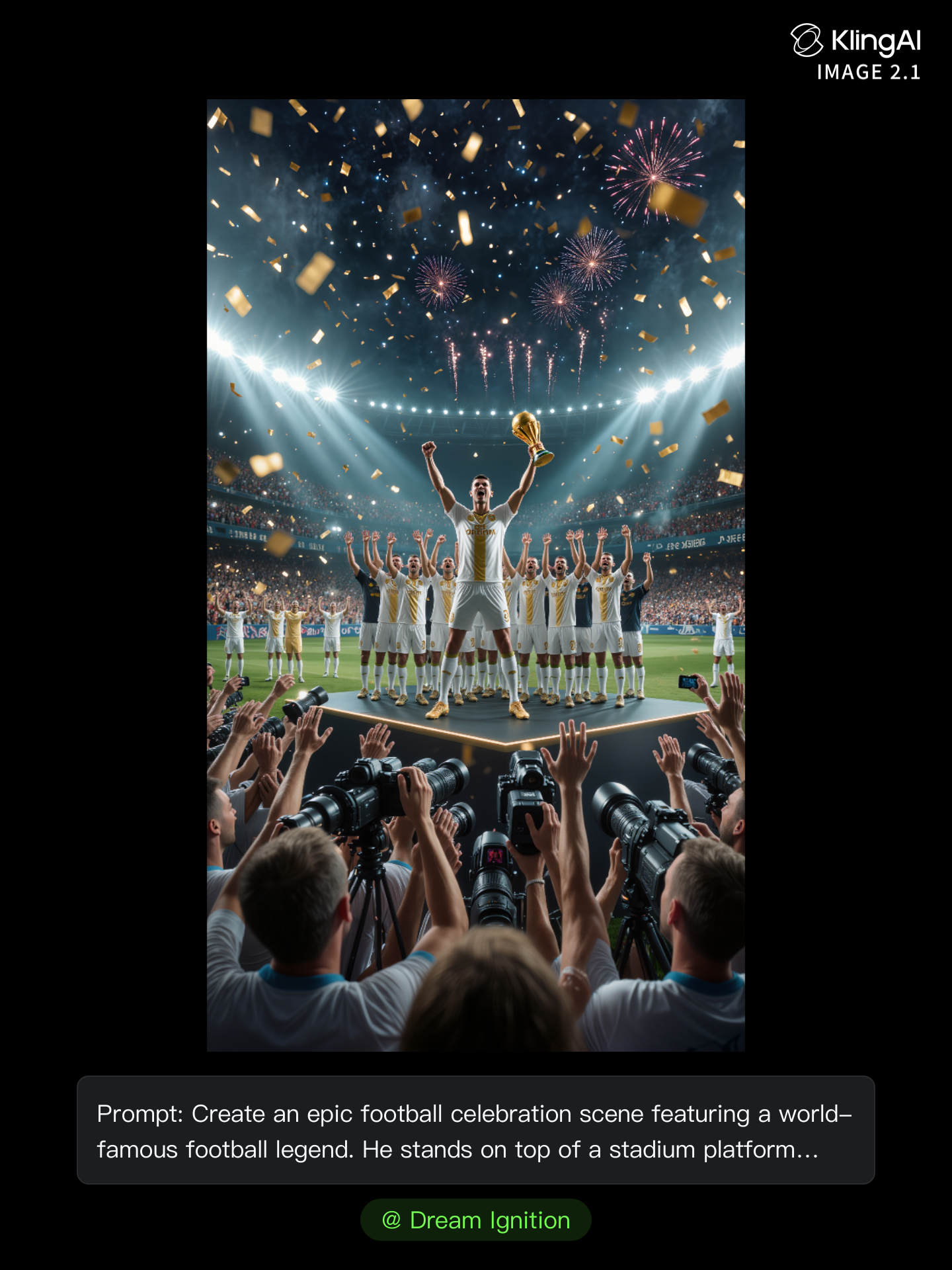 Kling AI work 313822298528853 - celebration card maker AI image