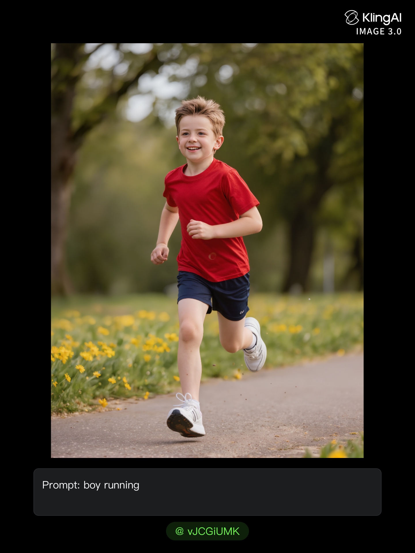 boy running - ai running AI image