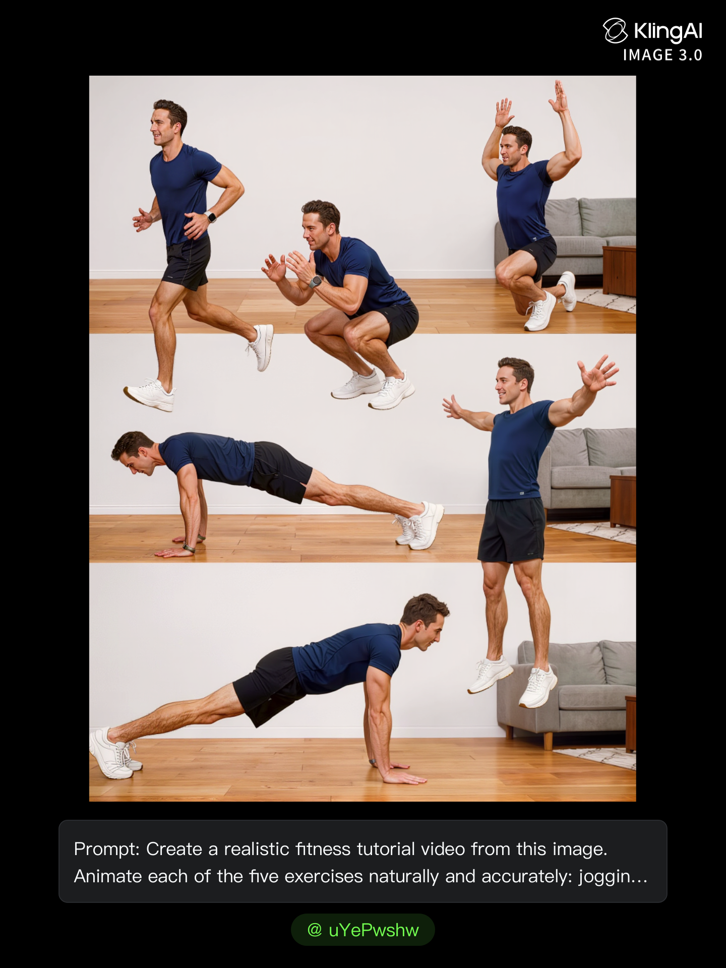 Create a realistic fitness tutor - video tutor AI image