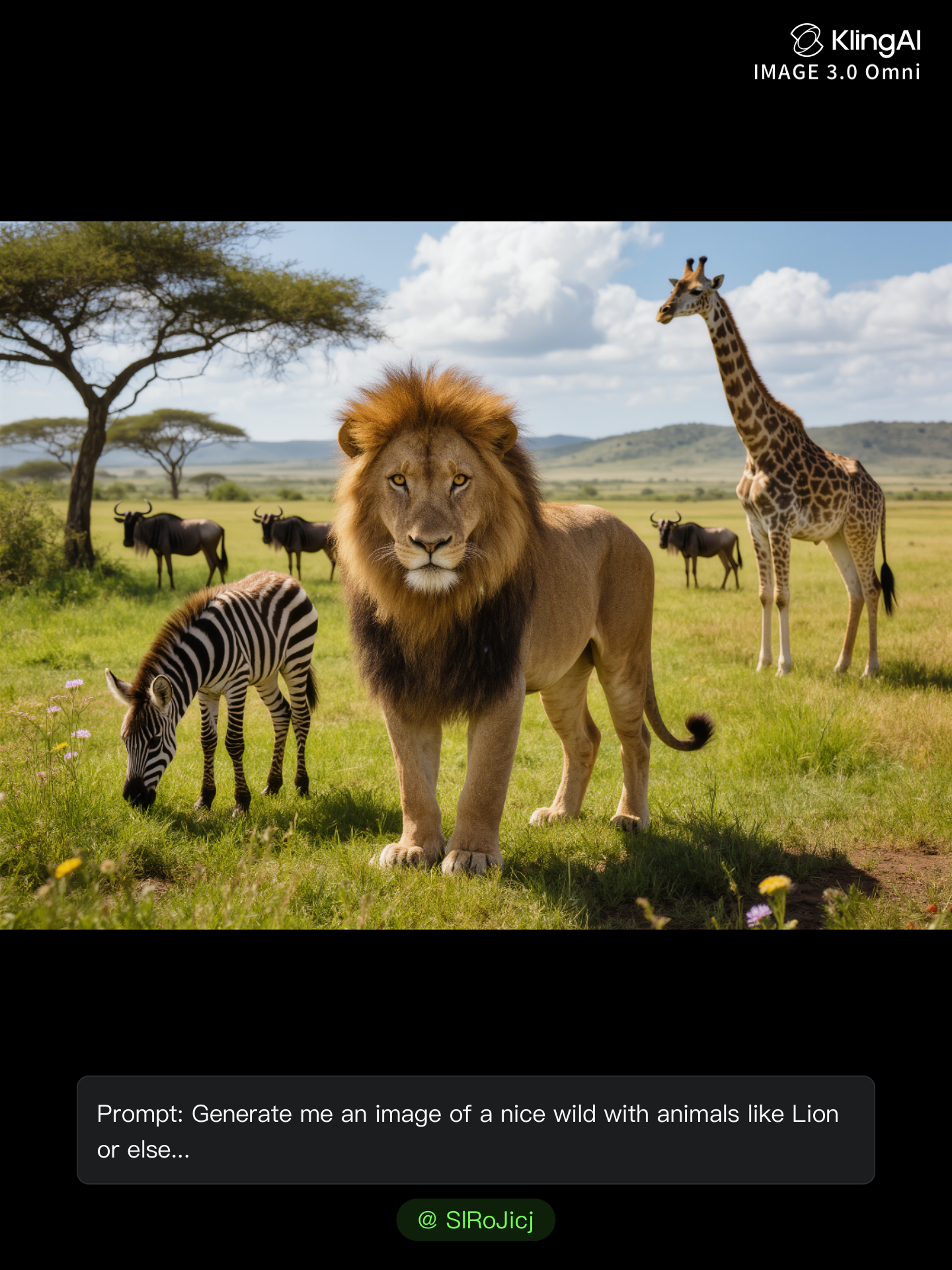 What a nice wild with animals - ai animals AI image