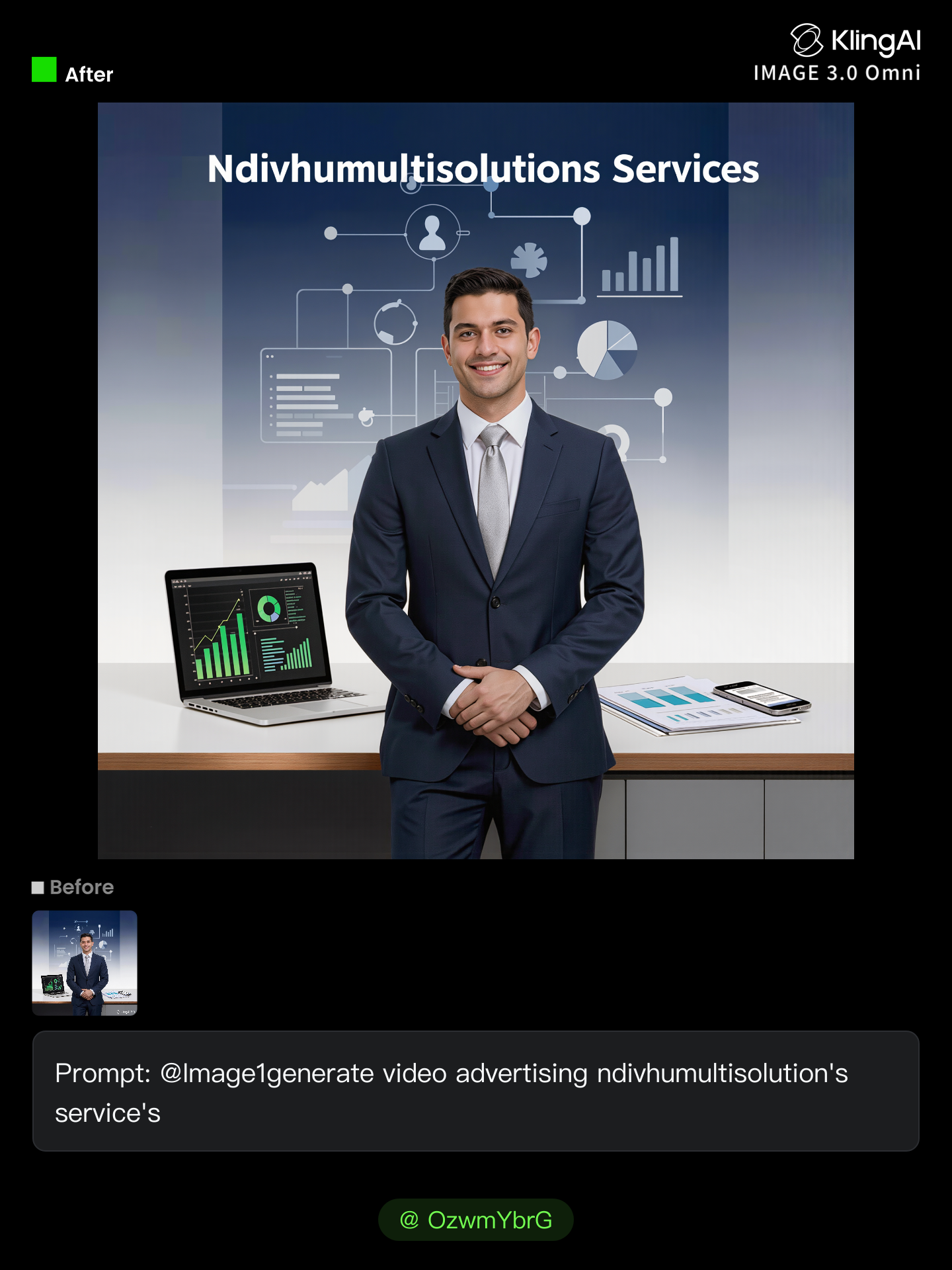 Kling AI work 318671220665745 - advertising video AI image