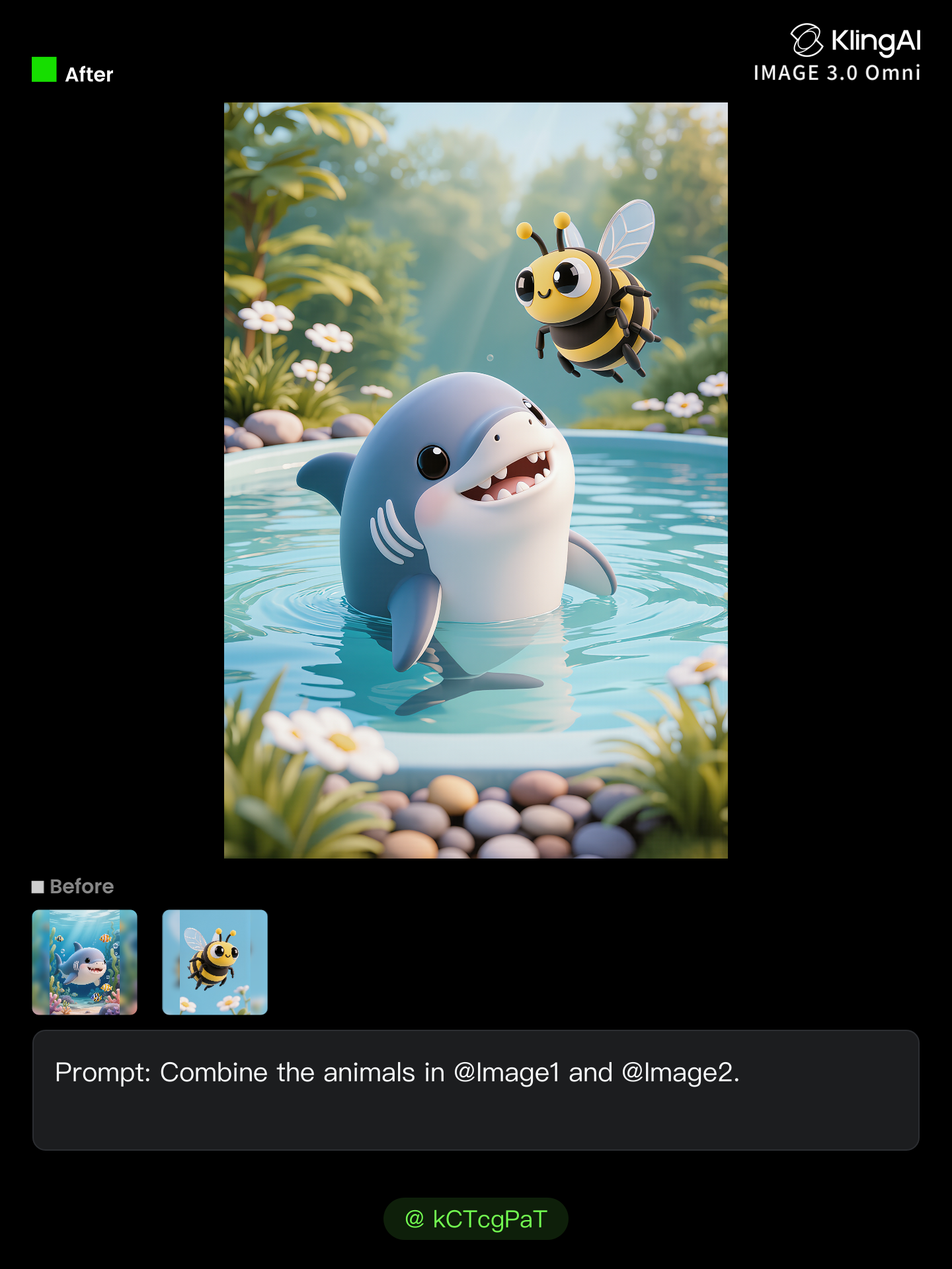 Kling AI work 312285142614893 - combine faces AI image