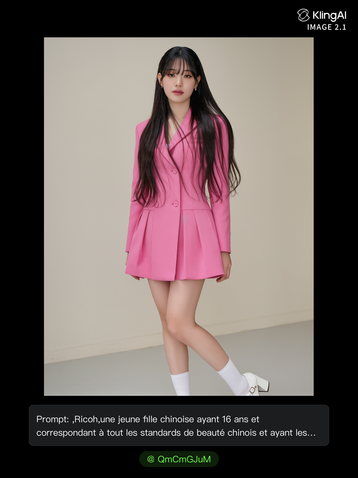 Kling AI work 321082864657734 - long's hair studio AI image