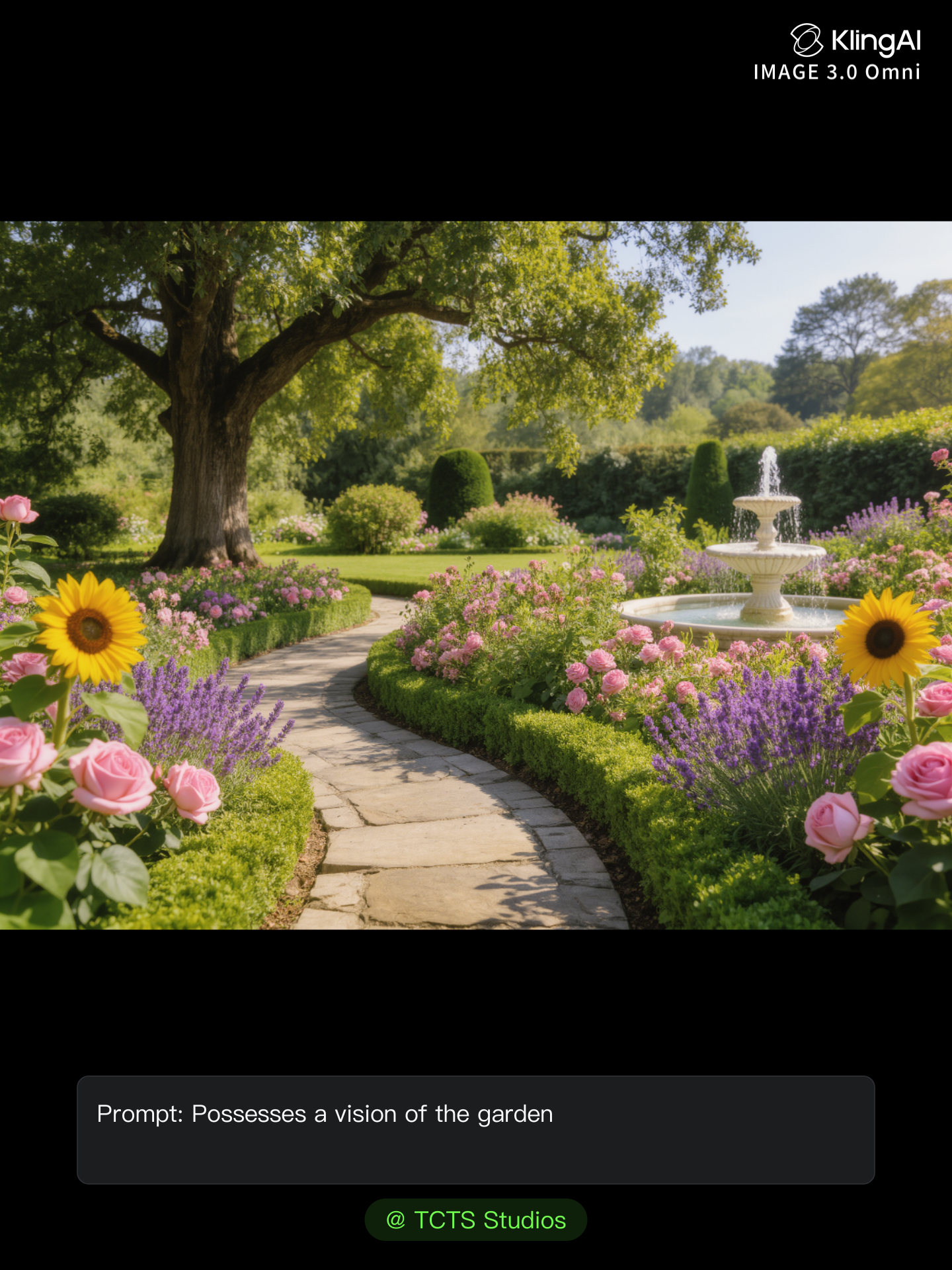 Vission of the garden - vision board ideas for adults AI image