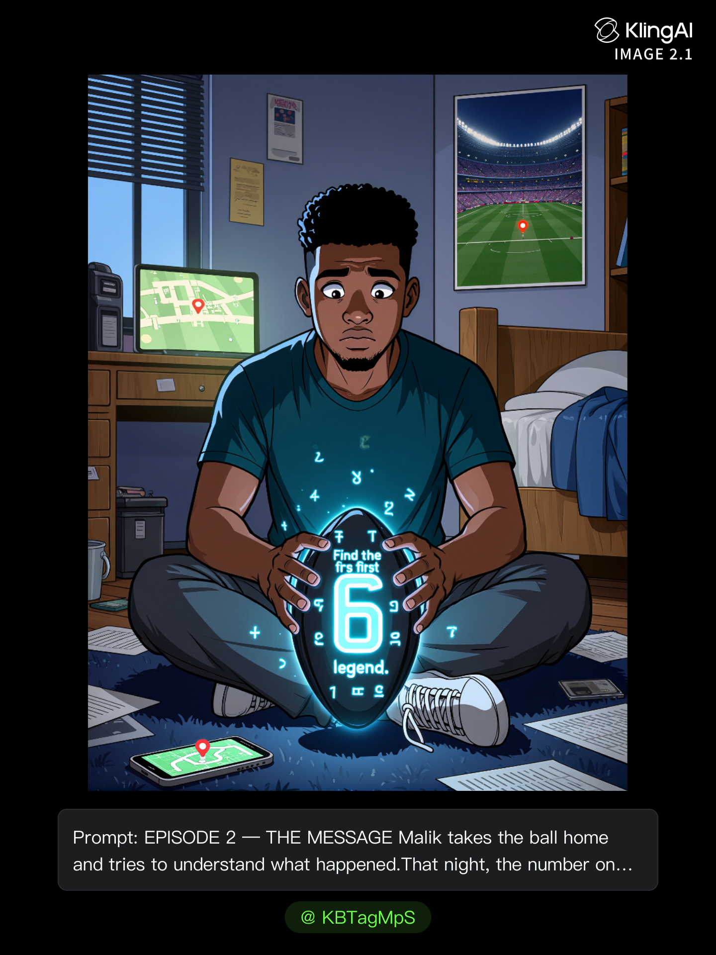 the last footballer  - football logo maker online AI image