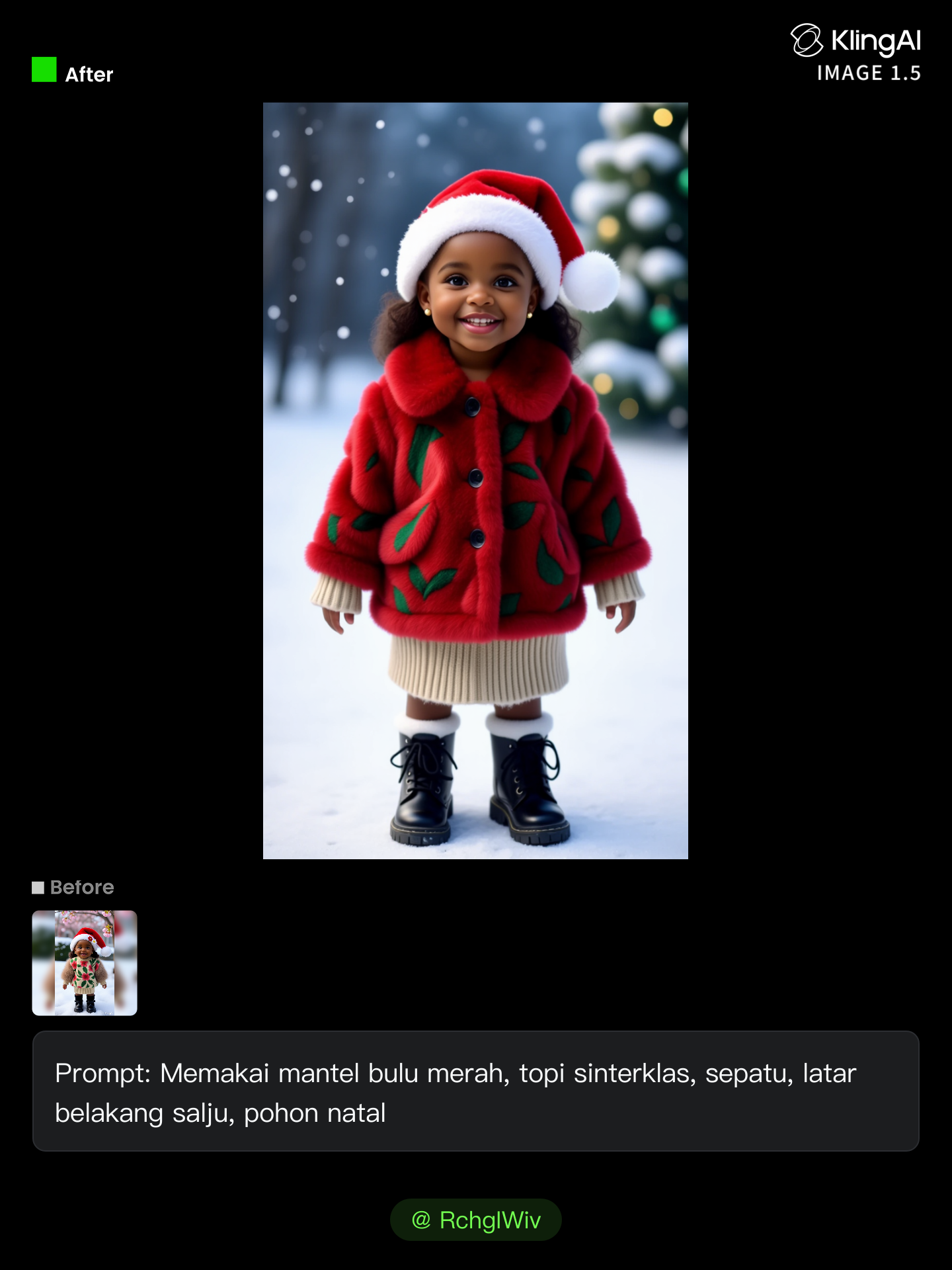 Kling AI work 296961172612195 - natal animation AI image