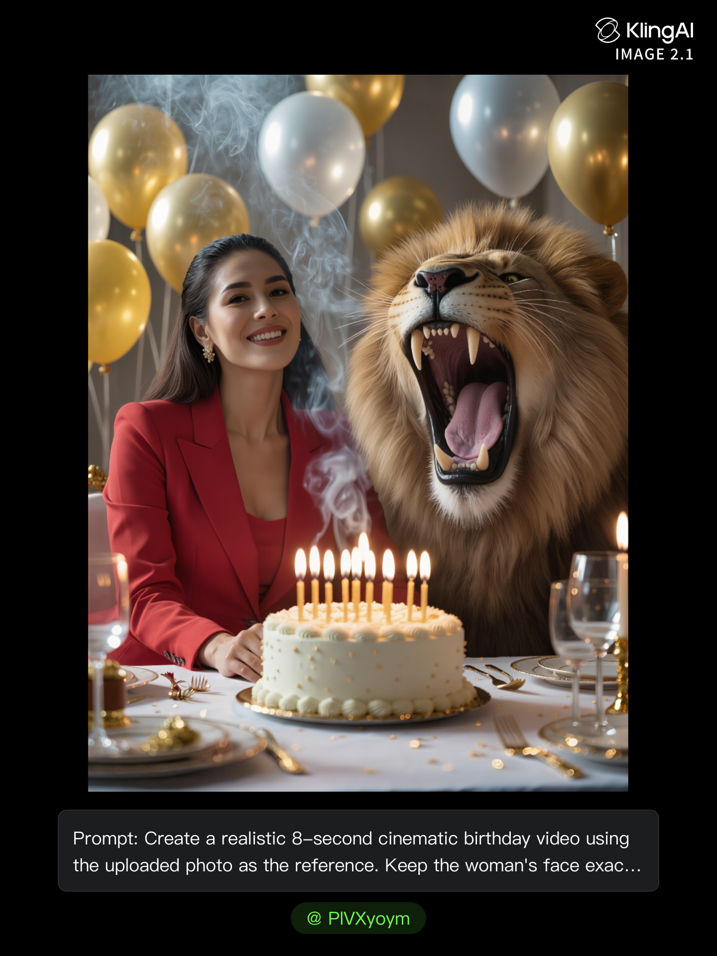 Kling AI work 316974238504311 - create a birthday video with ai free AI image