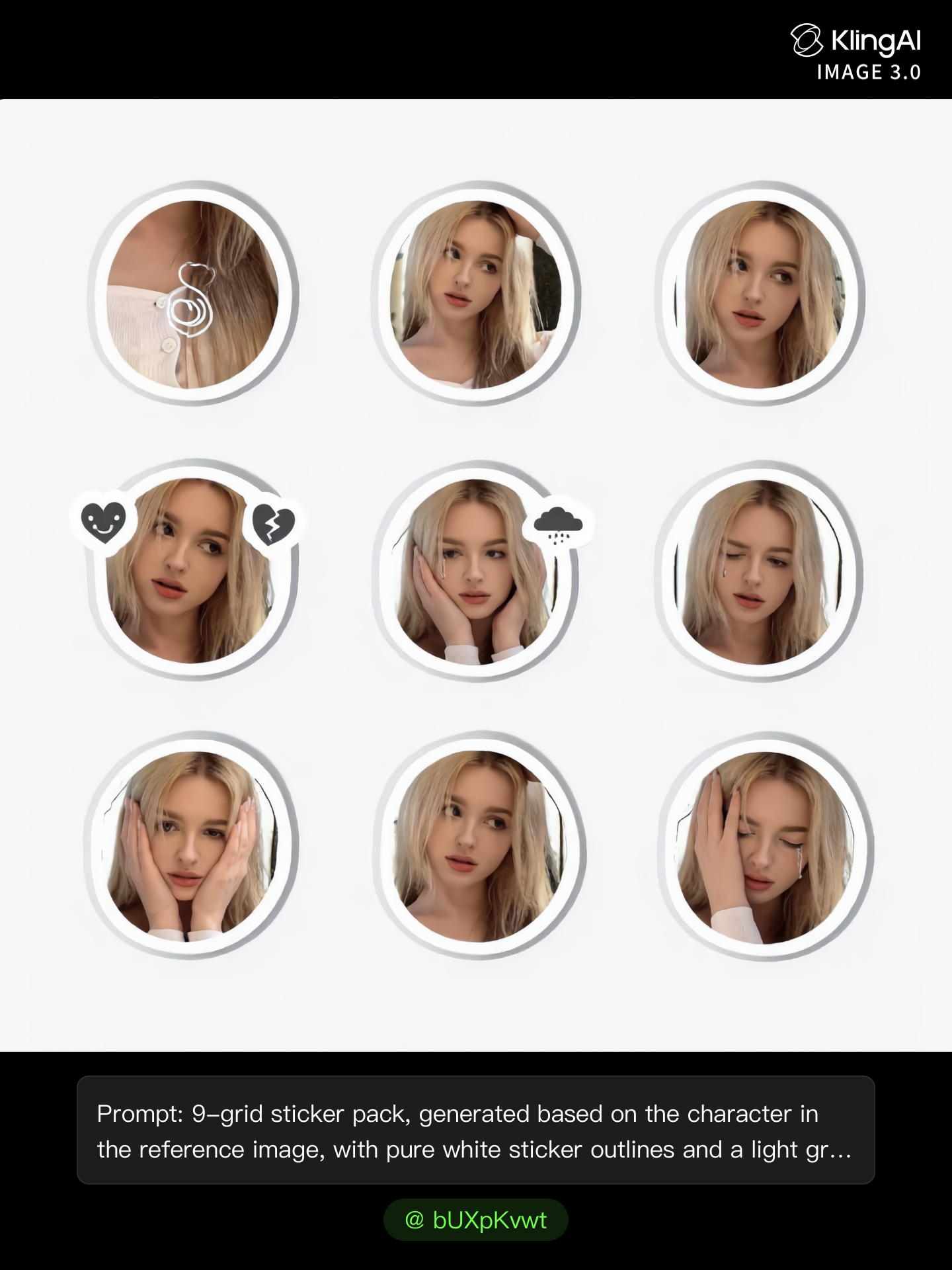 Kling AI work 309156500661780 - image sticker maker AI image