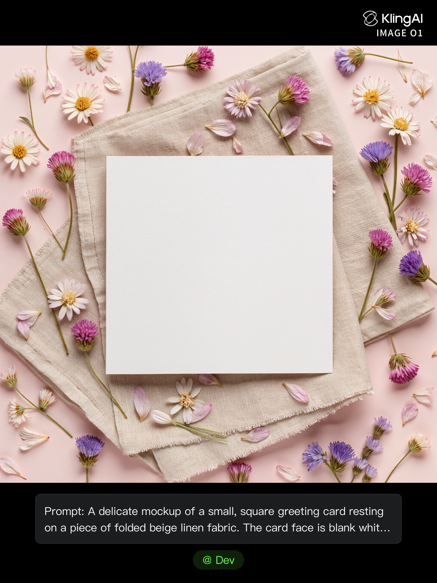 Greeting Card Mockup - online birthday card generator AI image