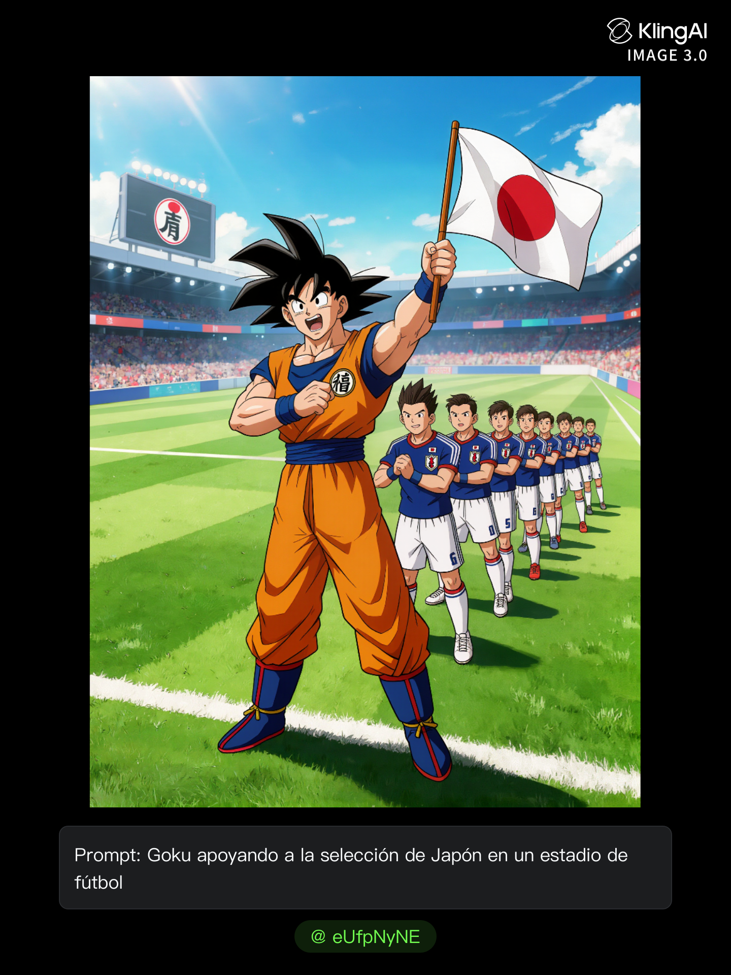 Kling AI work 316811972508893 - goku in a suit AI image