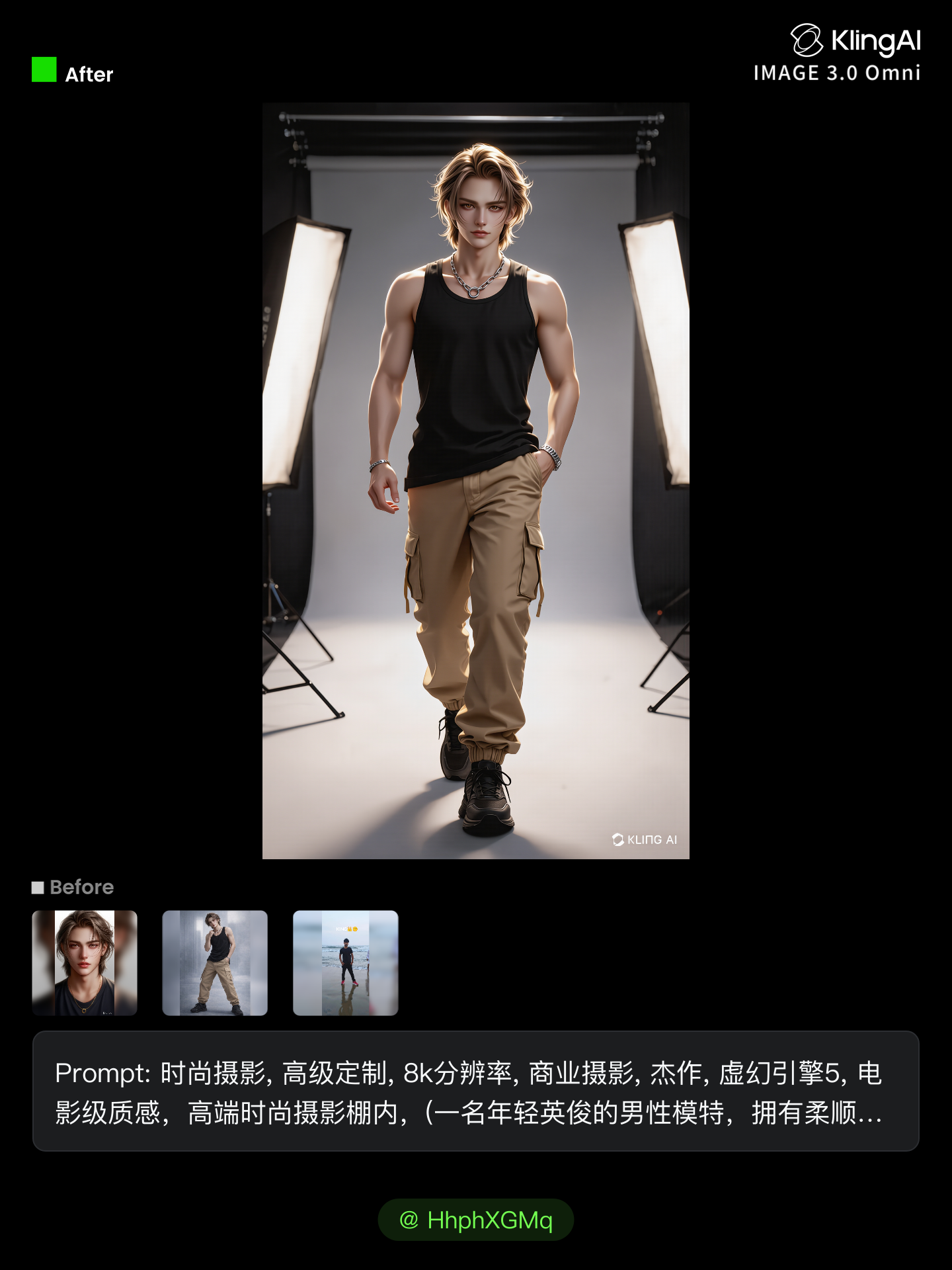 Kling AI work 313167371612555 - photo model AI image