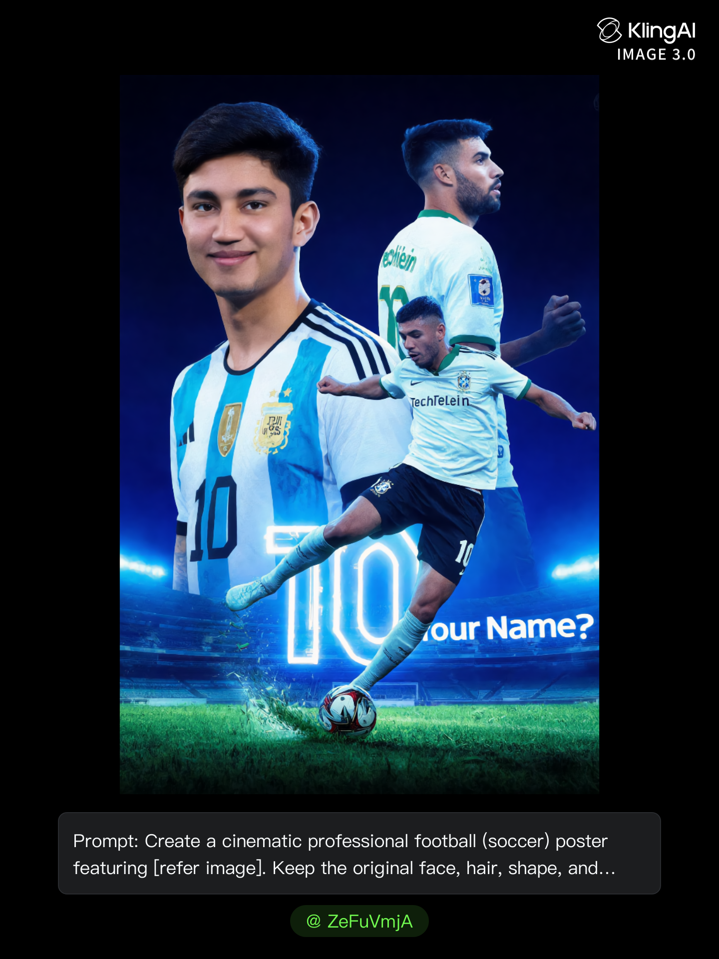 Kling AI work 312187745667063 - bicycle kick AI image
