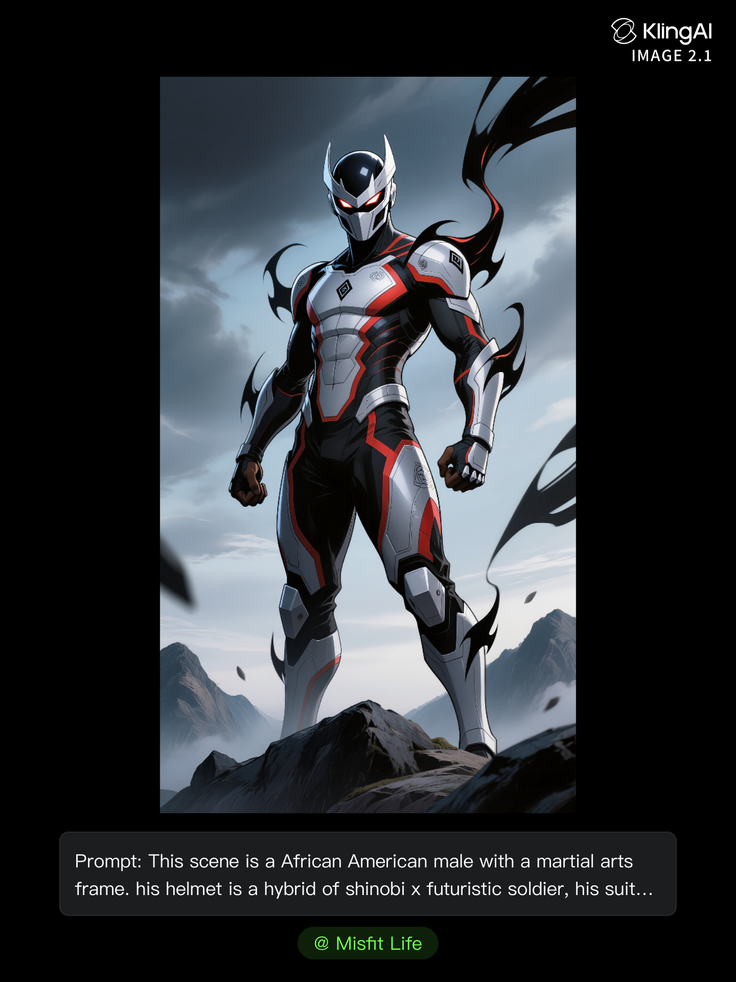 Kling AI work 301088549500085 - bakugo hero suit AI image