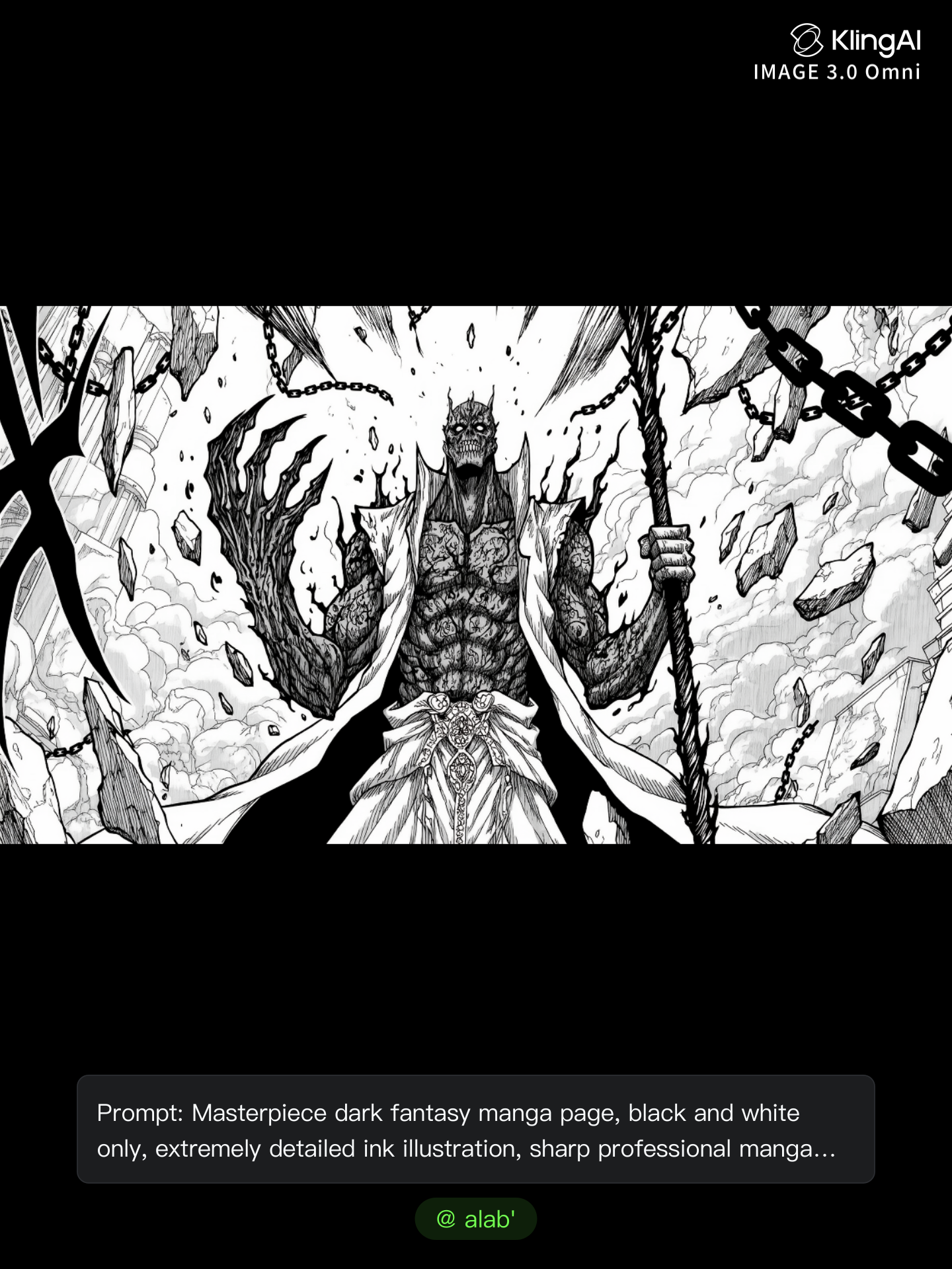 Kling AI work 312369327523233 - manga banner design AI image
