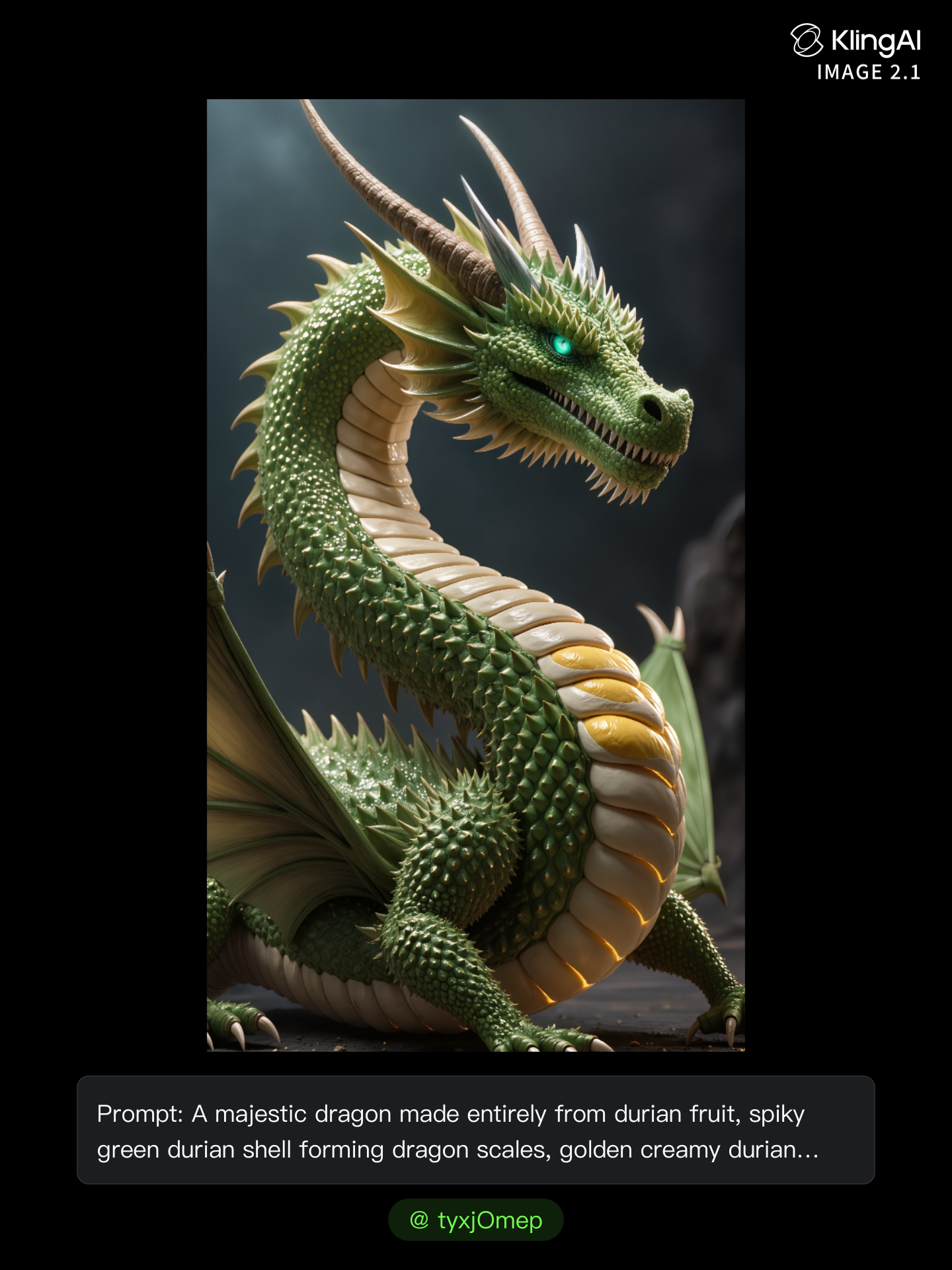 Kling AI work 299543277520578 - what is emerald green AI image