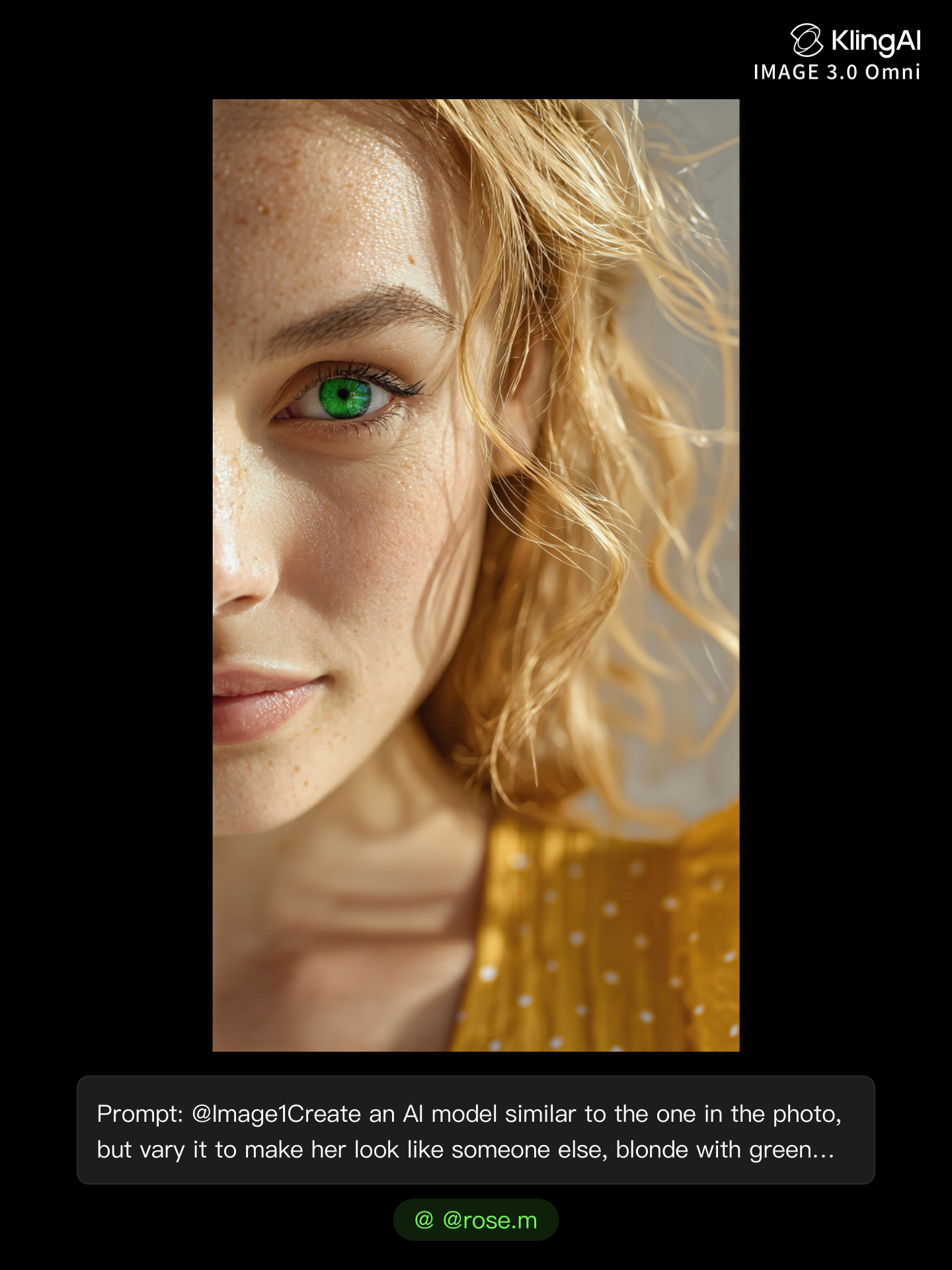 Kling AI work 309319183611477 - photo model AI image