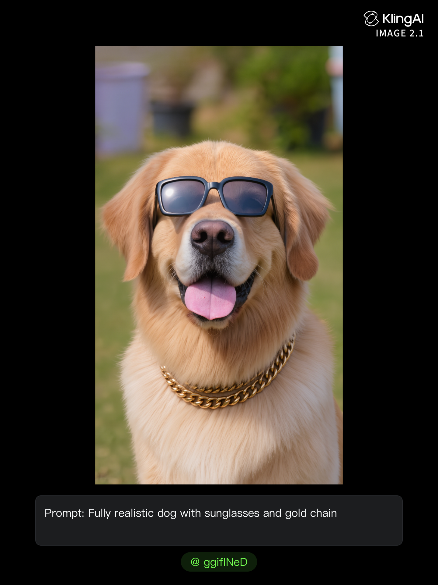 Kling AI work 301129858611474 - sunglasses template AI image