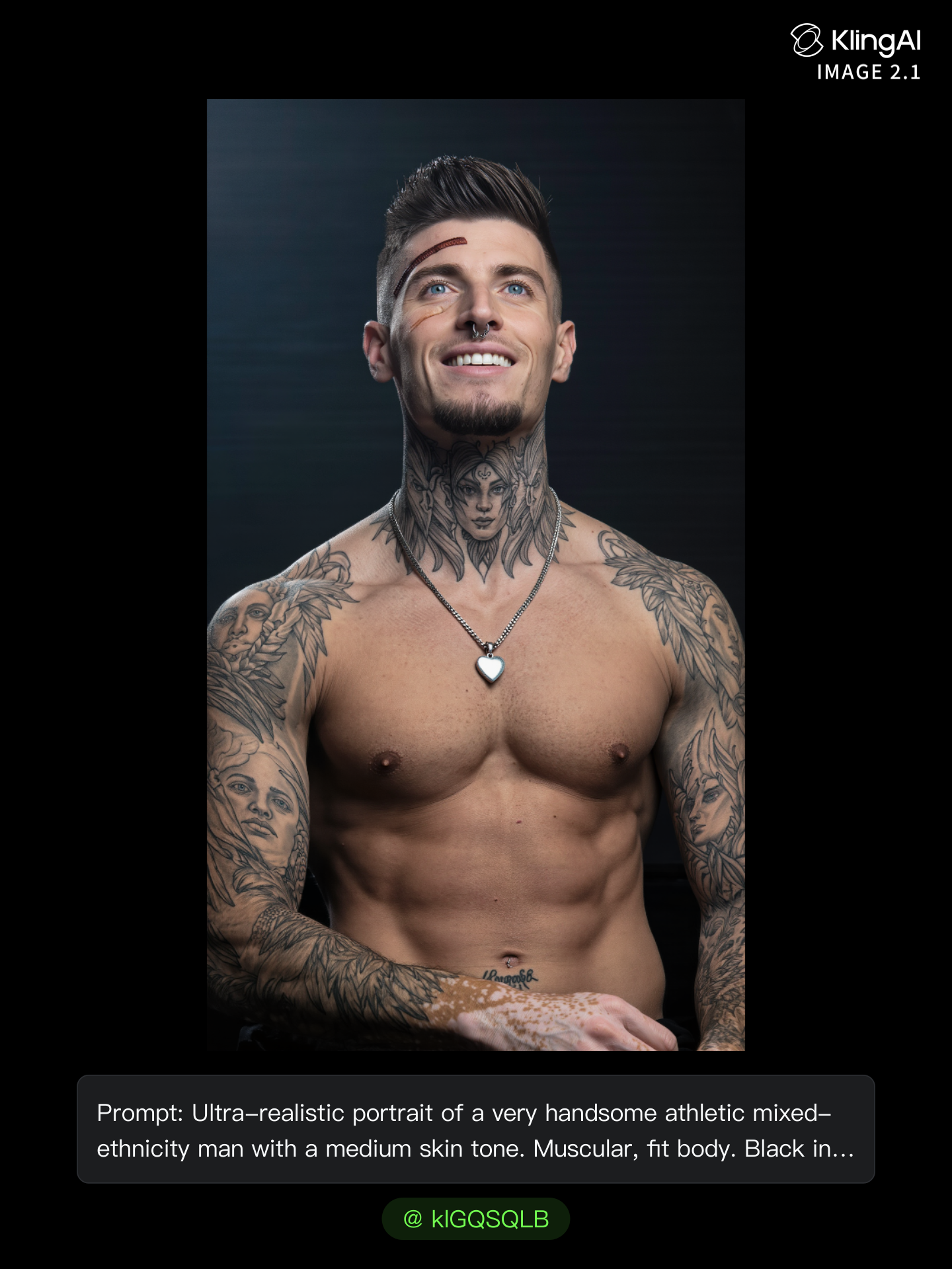 Kling AI work 312469612500394 - name style for tattoo AI image