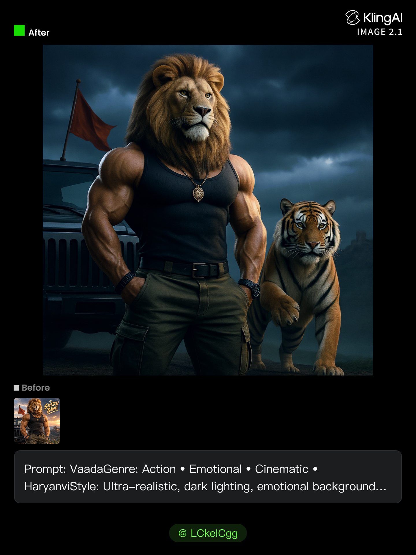 Tiger Prompt  - json prompt AI image
