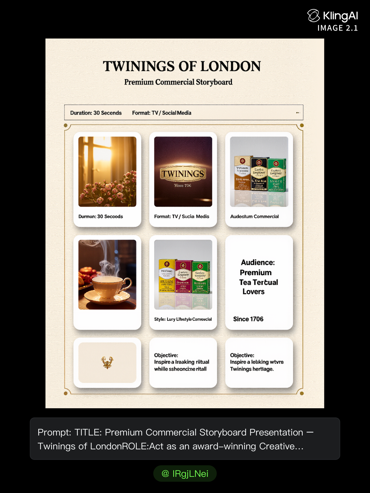 Kling AI work 316450461660412 - storyboard examples AI image