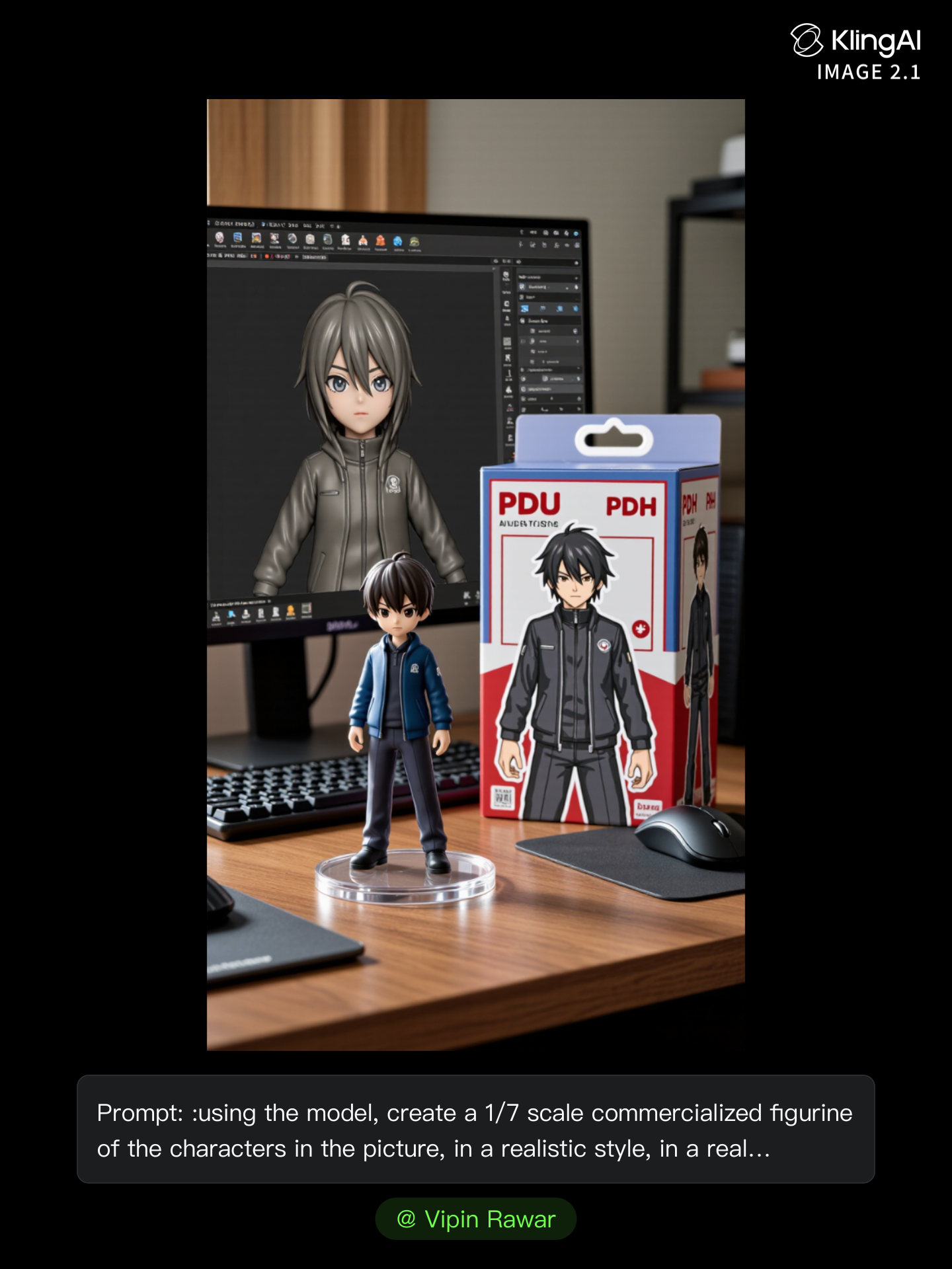 Kling AI work 309545222508872 - figurine ai generator AI image