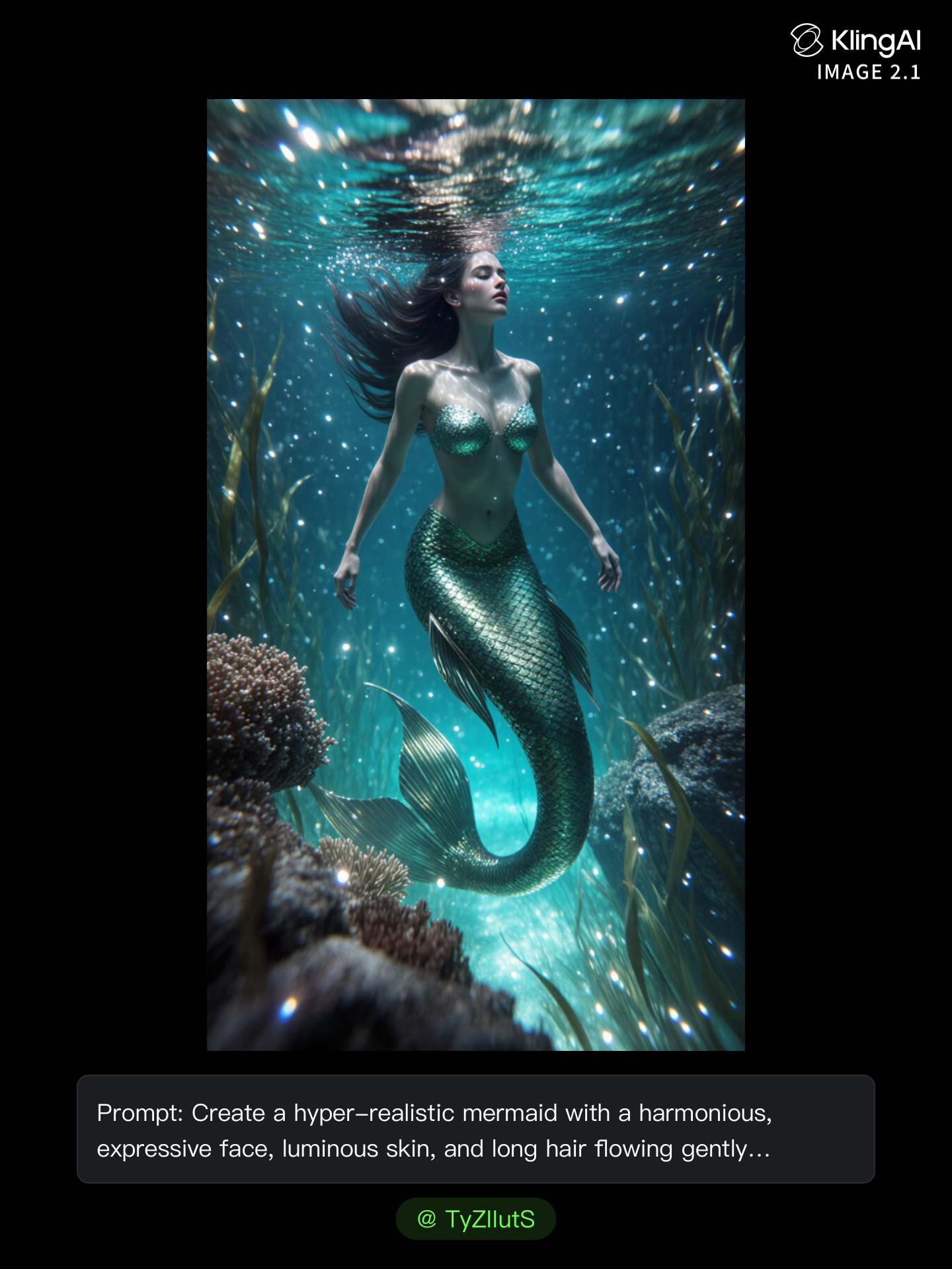 Kling AI work 297470679508663 - mermaid video AI image