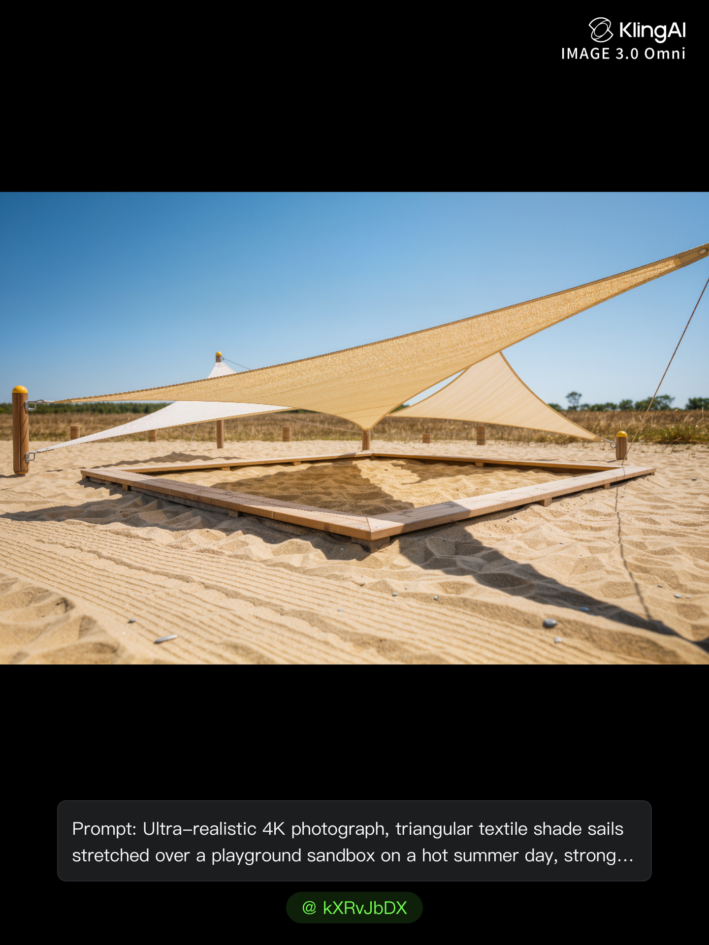 Beach shade structure - summer shade AI image