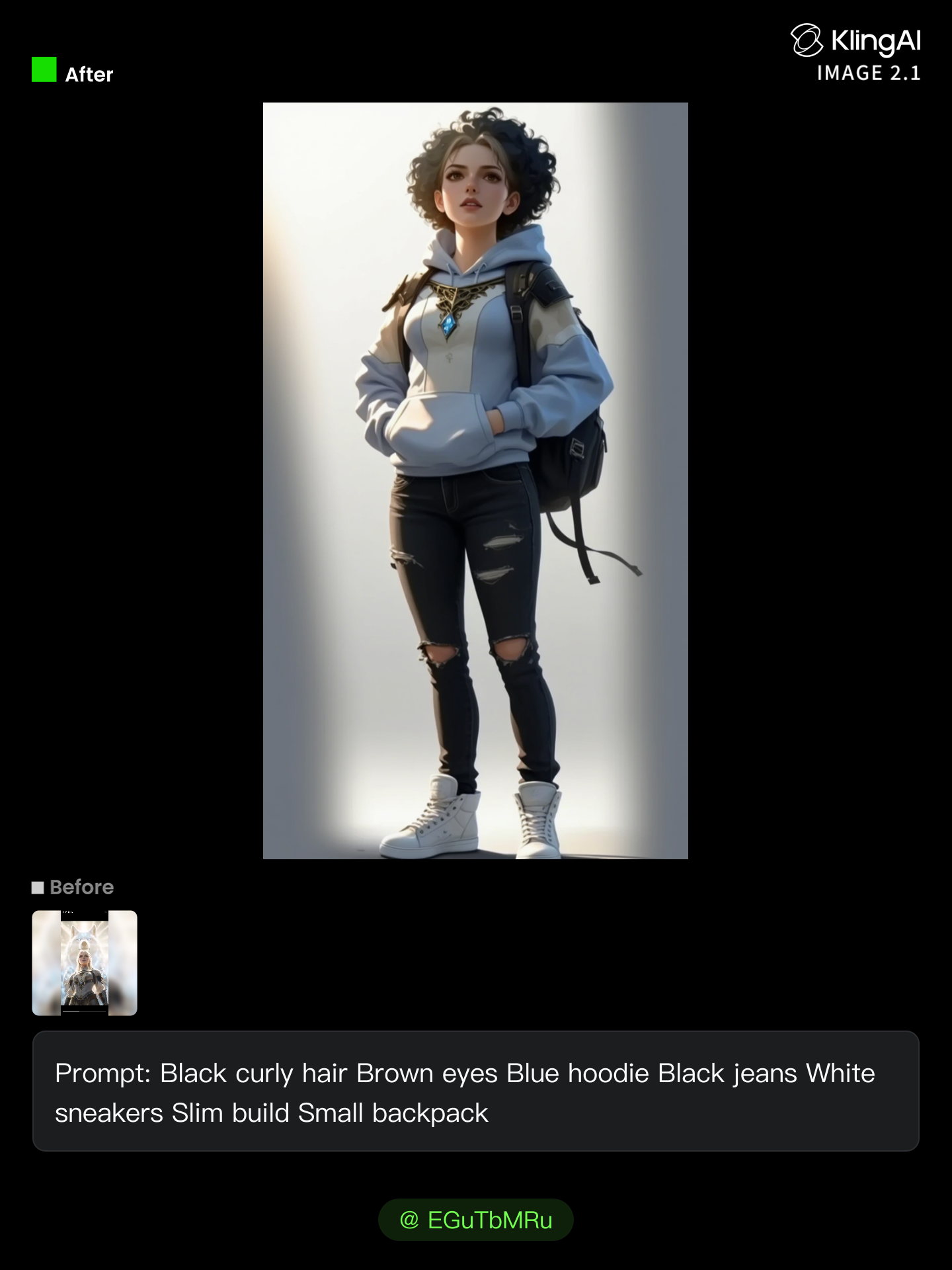 Jay  - high fade curly hair AI image