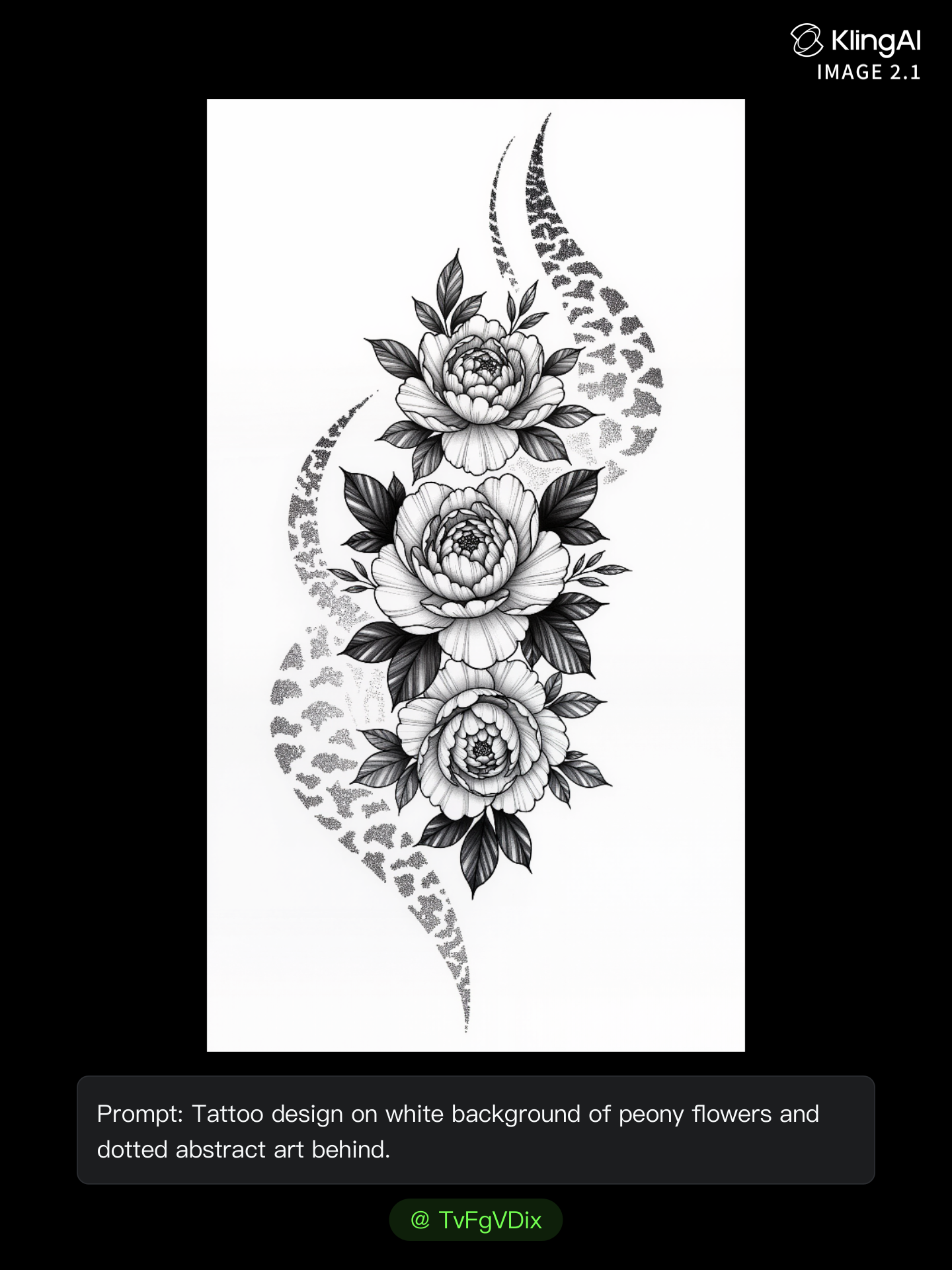 Kling AI work 300546311507978 - tattoo design website AI image