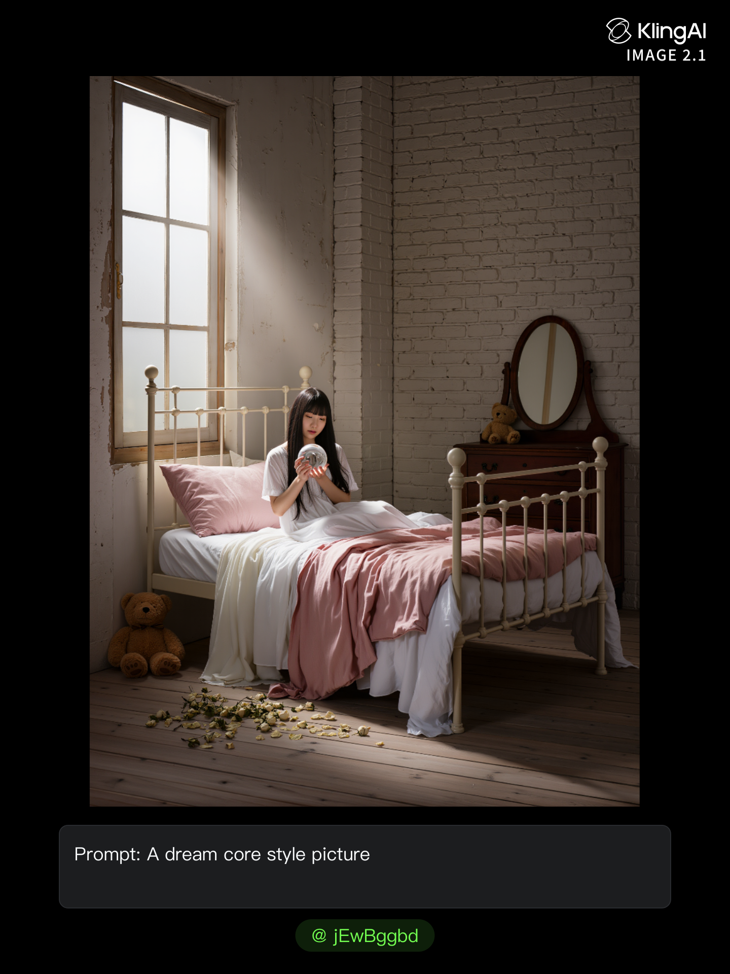 Kling AI work 314146507612692 - coquette core AI image