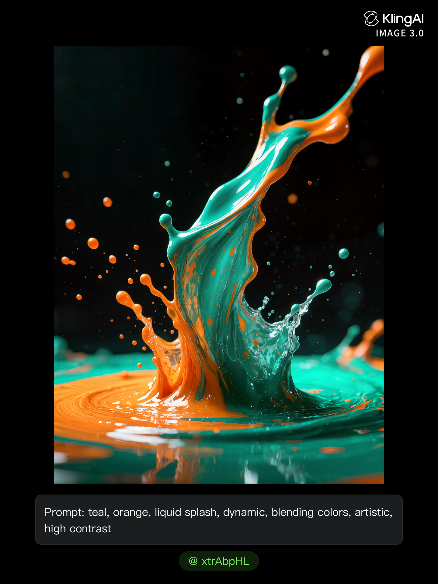 Kling AI work 315175679613085 - artistic flow AI image