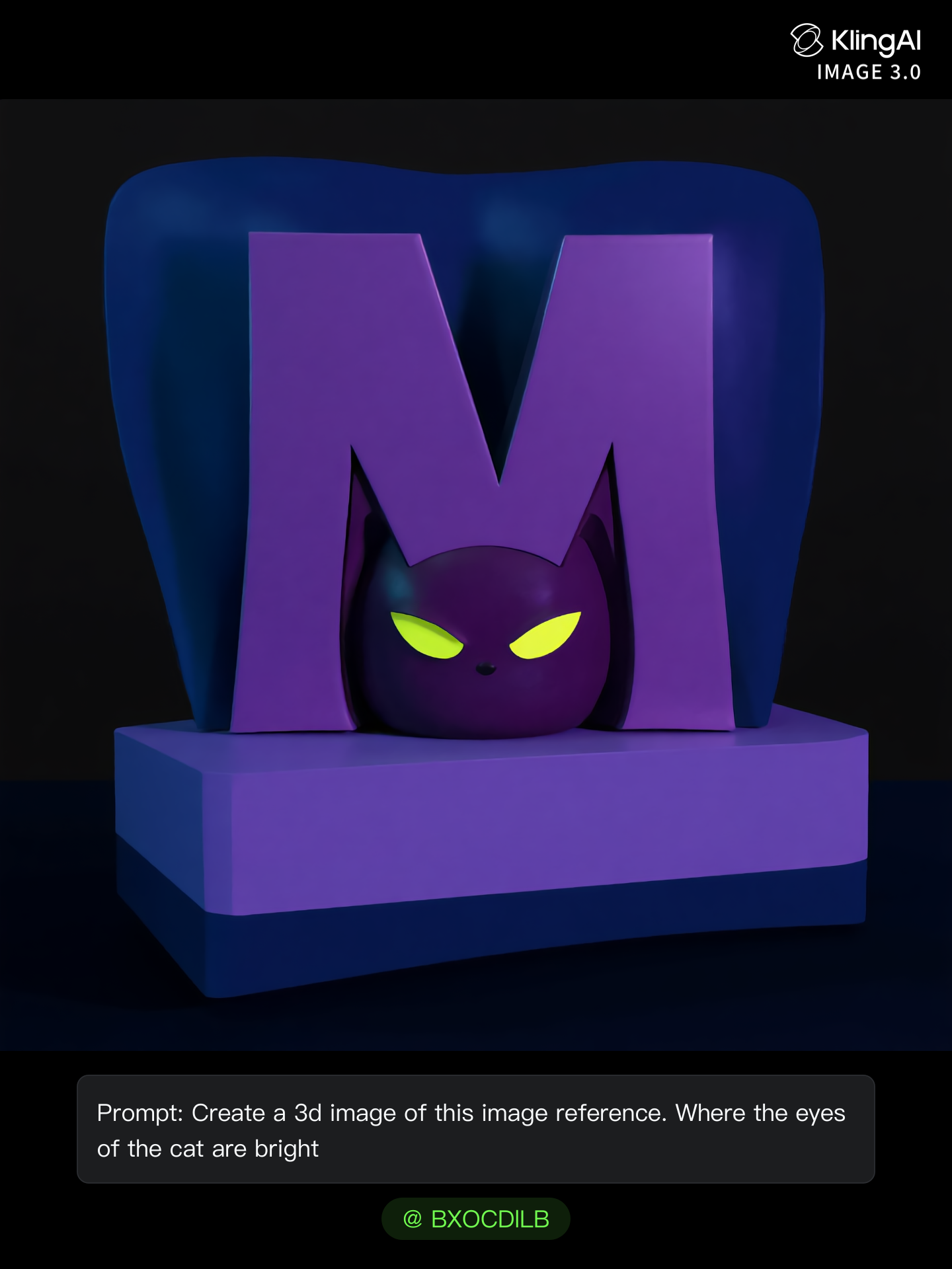 WonderCat Logo 3D - Image To 3D AI image