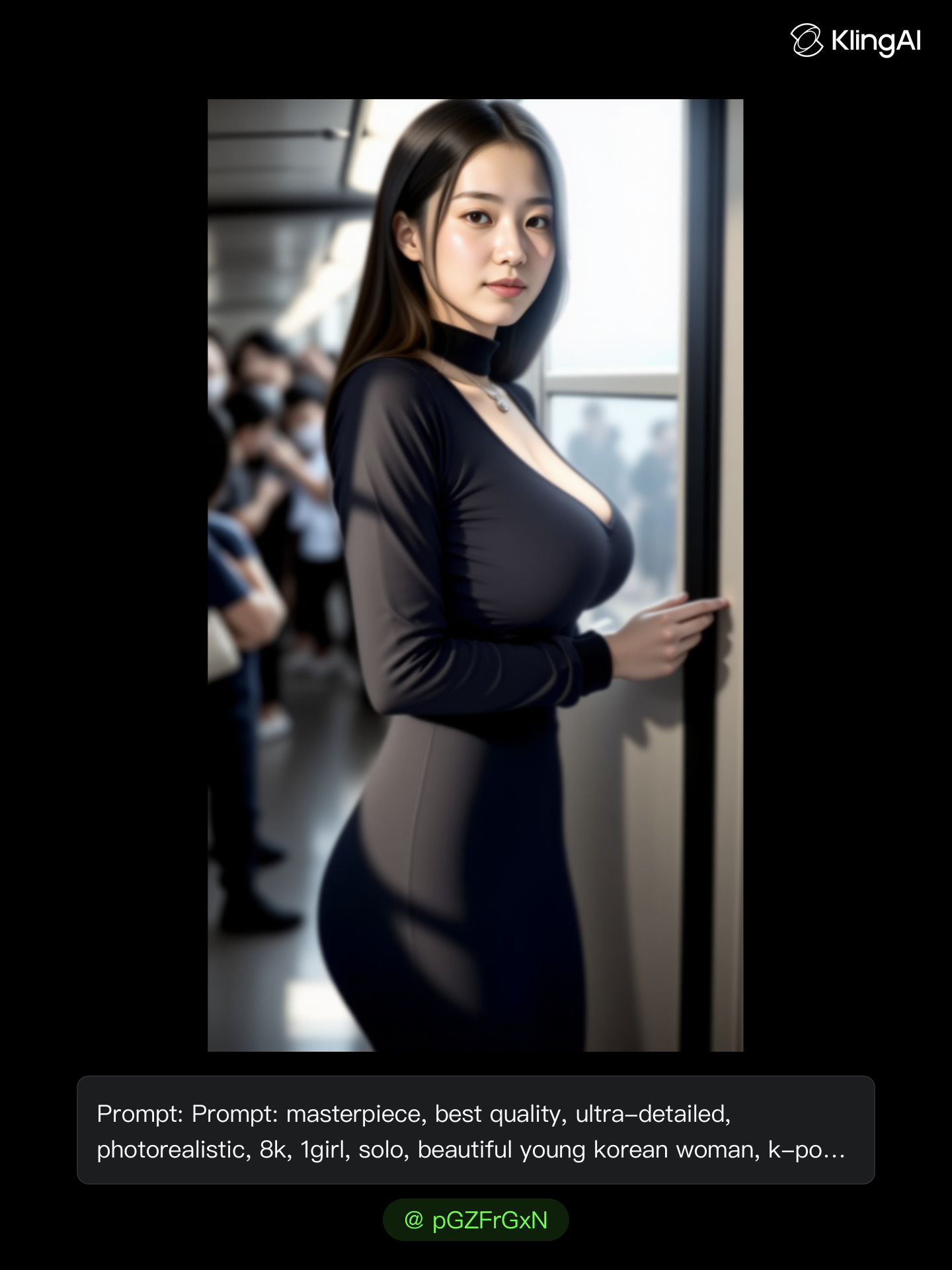 Kling AI work 297561346500124 - satin texture AI image