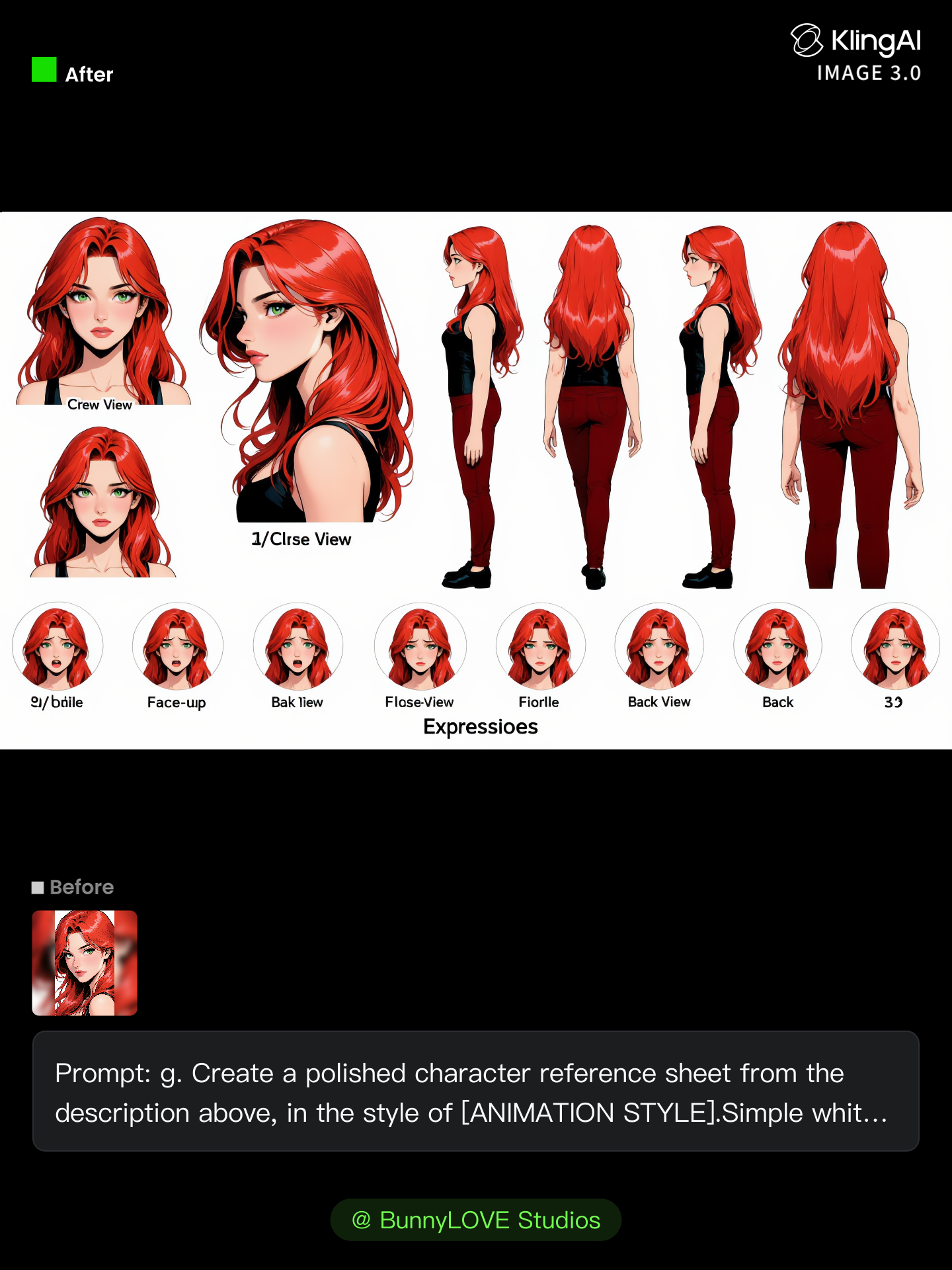 Kling AI work 312199879503873 - character profile generator AI image